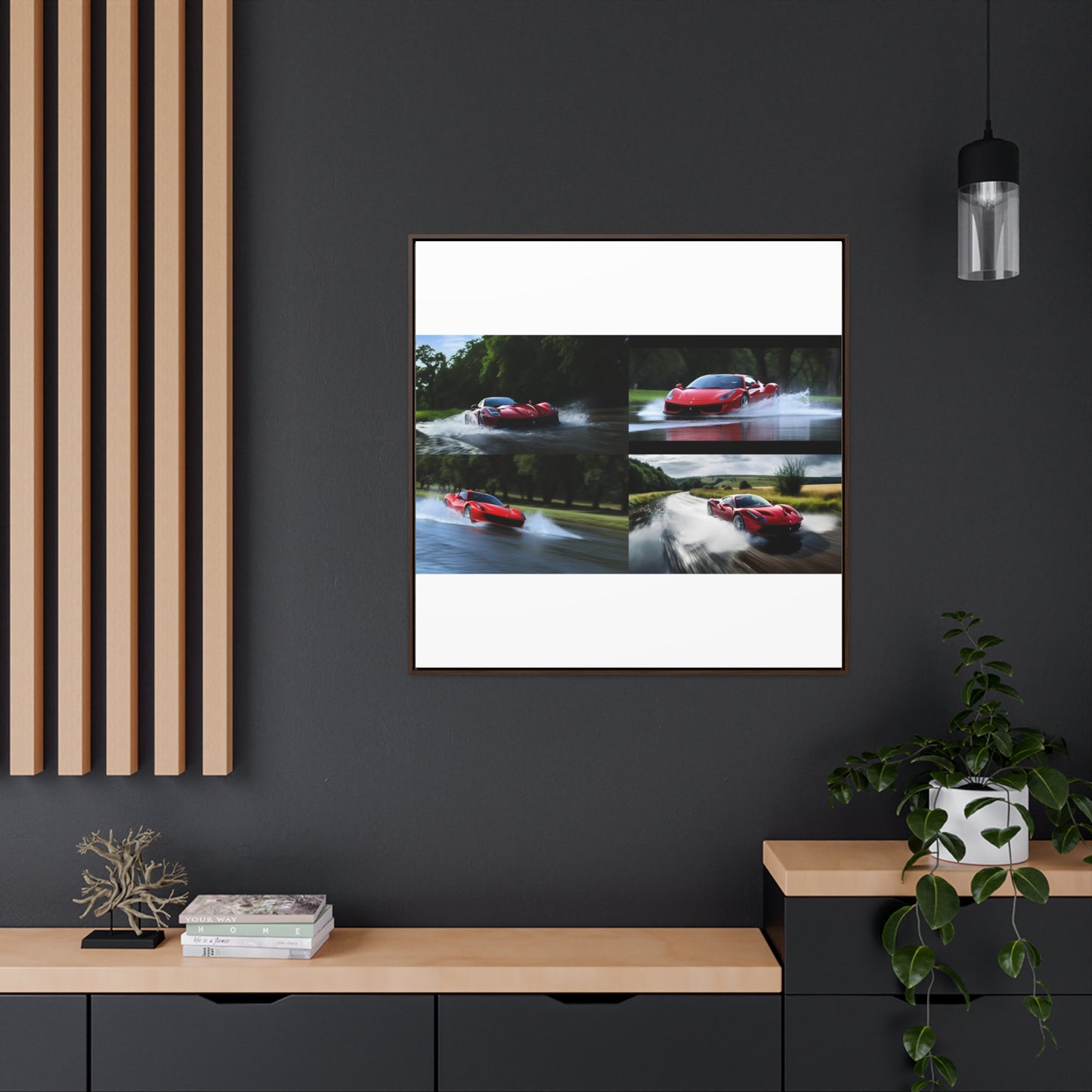 Gallery Canvas Wraps, Square Frame Water Ferrari Splash 5