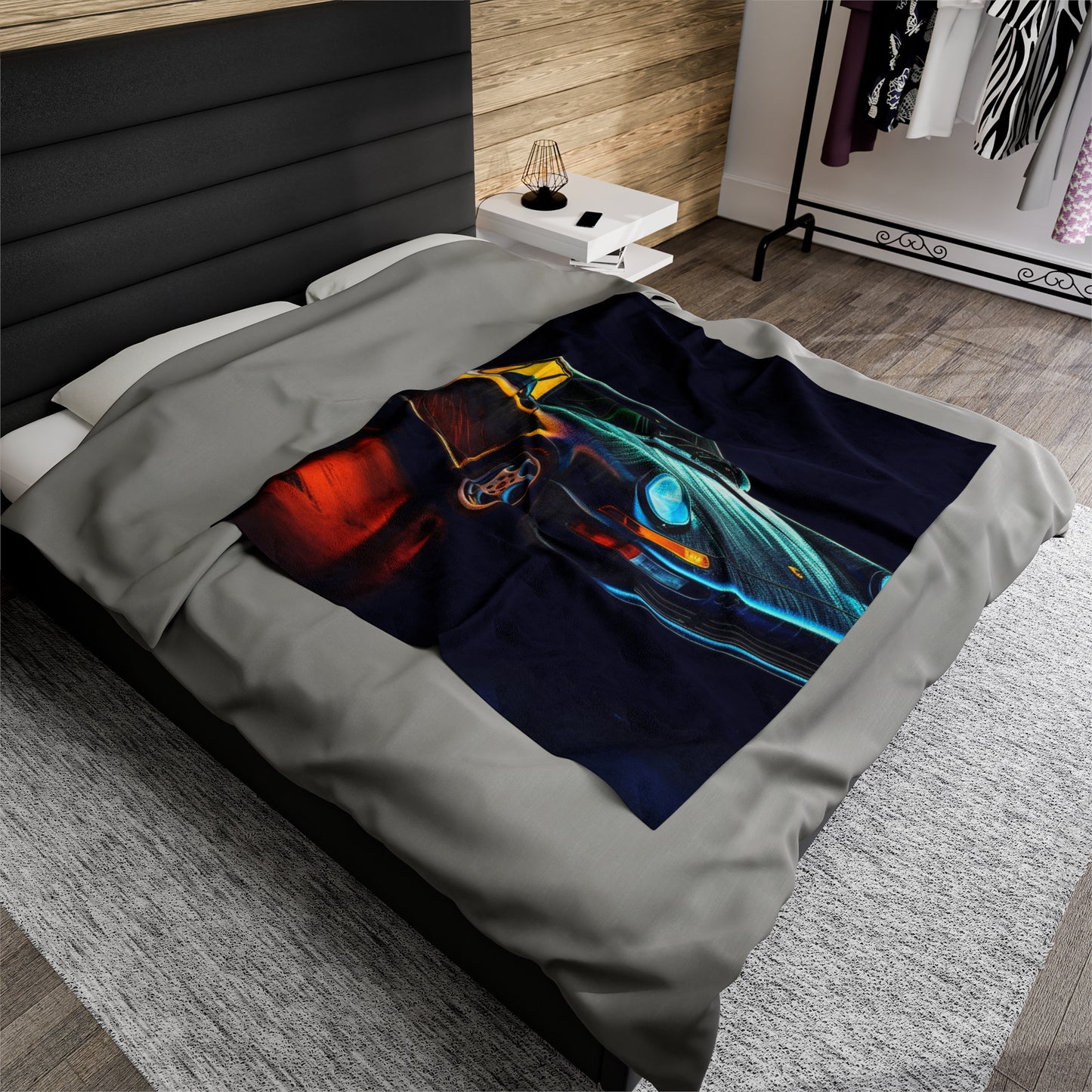 Velveteen Plush Blanket Porsche 933 3