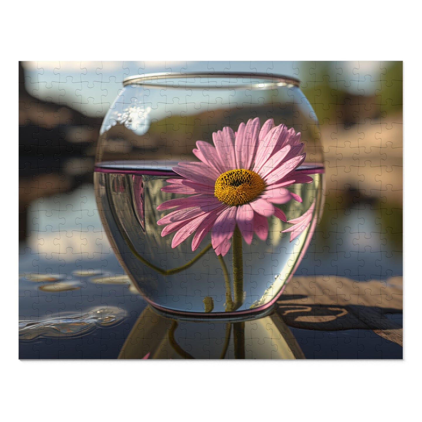 Jigsaw Puzzle (30, 110, 252, 500,1000-Piece) Daisy in a vase 1