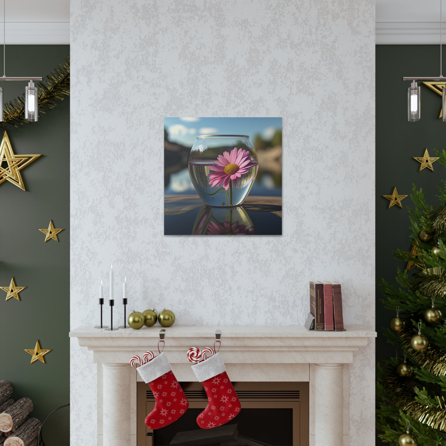 Canvas Gallery Wraps Pink Daisy 3
