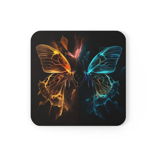 Corkwood Coaster Set Kiss Neon Butterfly 4