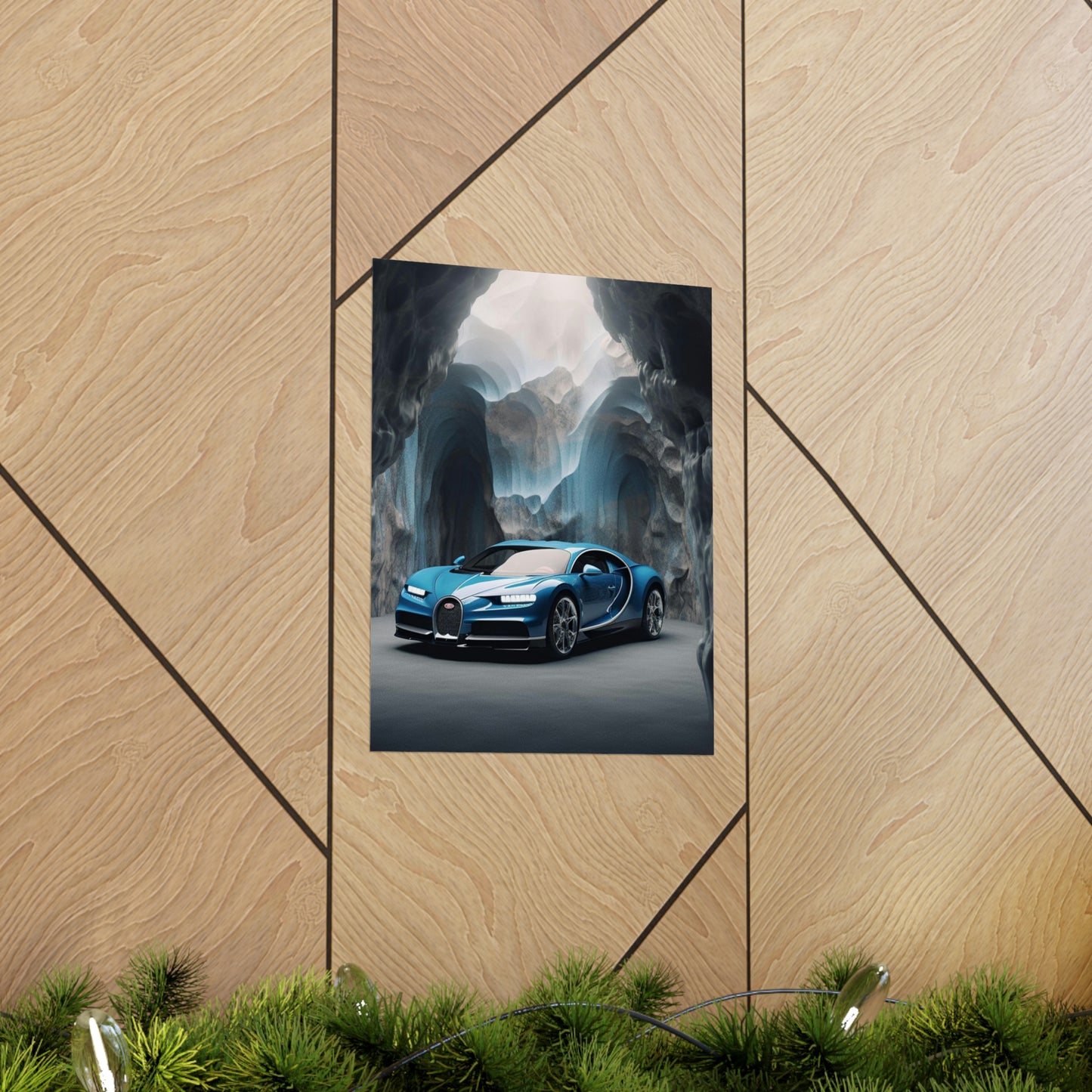 Premium Matte Vertical Posters Bugatti Real Look 2