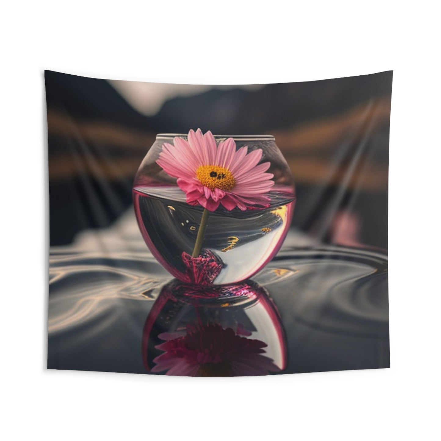 Indoor Wall Tapestries Pink Daisy 1