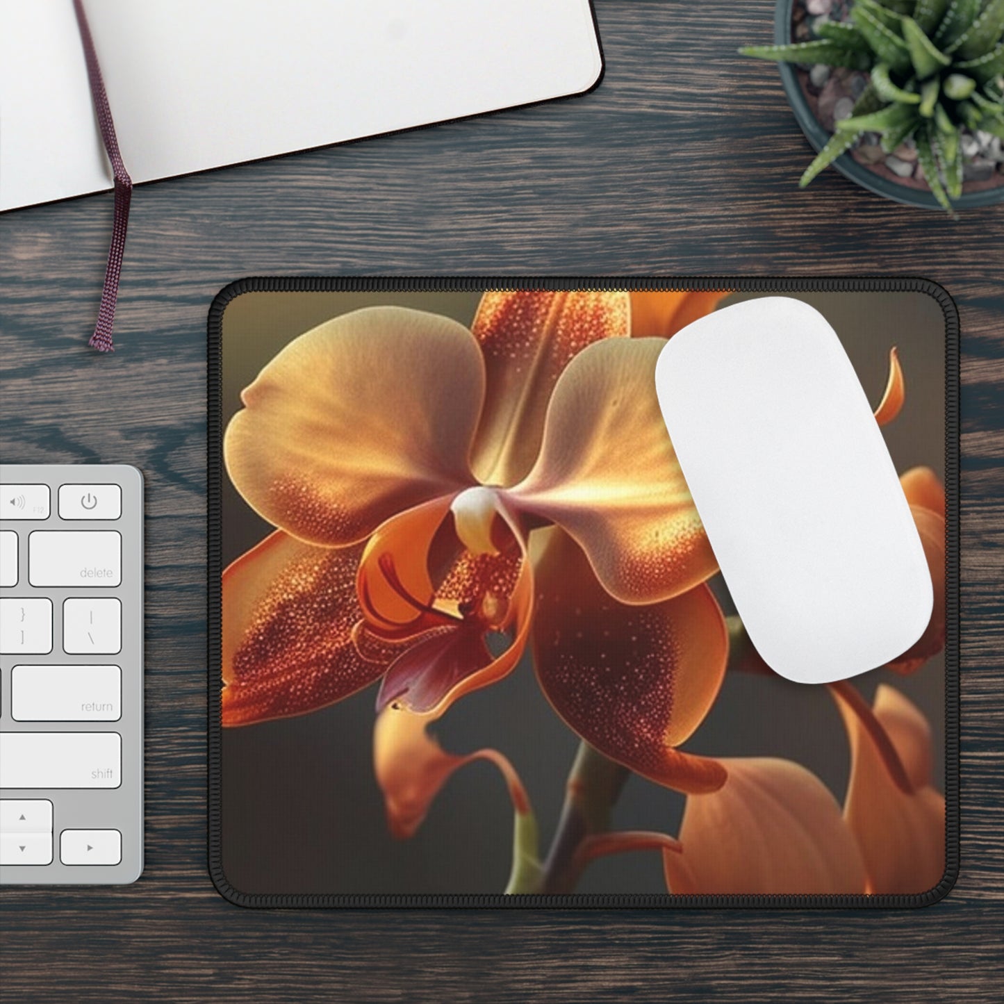 Gaming Mouse Pad  Orange Orchid 1