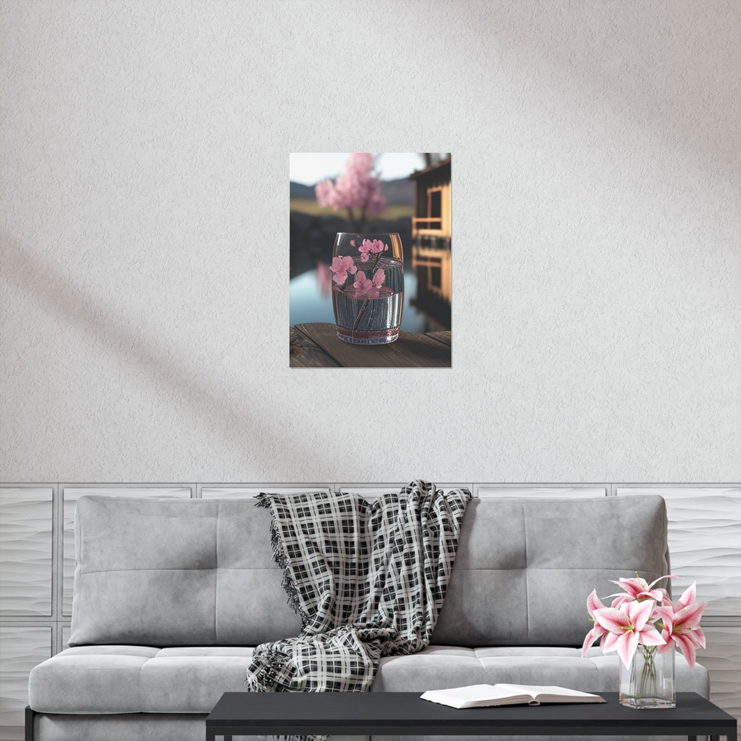 Premium Matte Vertical Posters Cherry Blossom 1