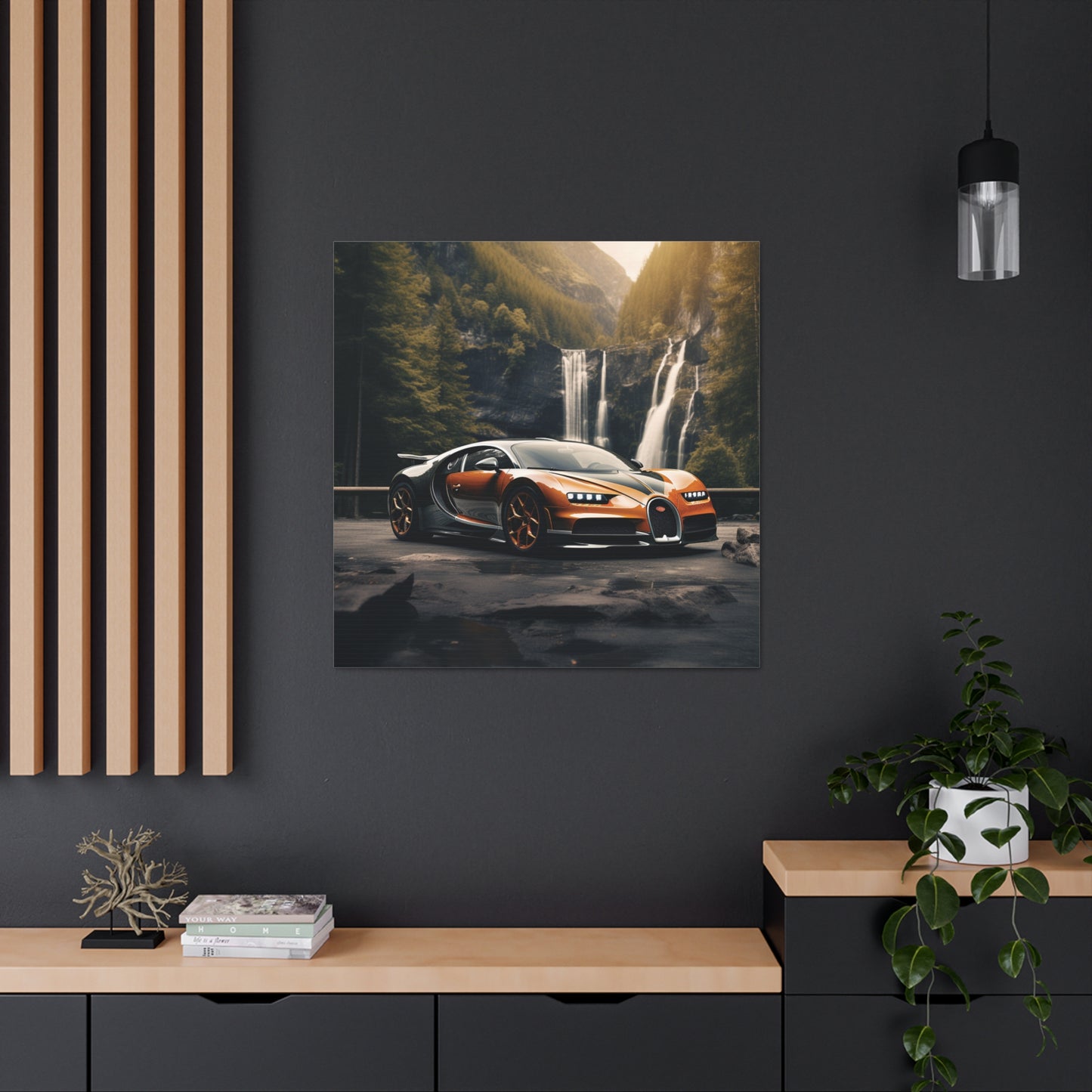 Canvas Gallery Wraps Bugatti Waterfall 3