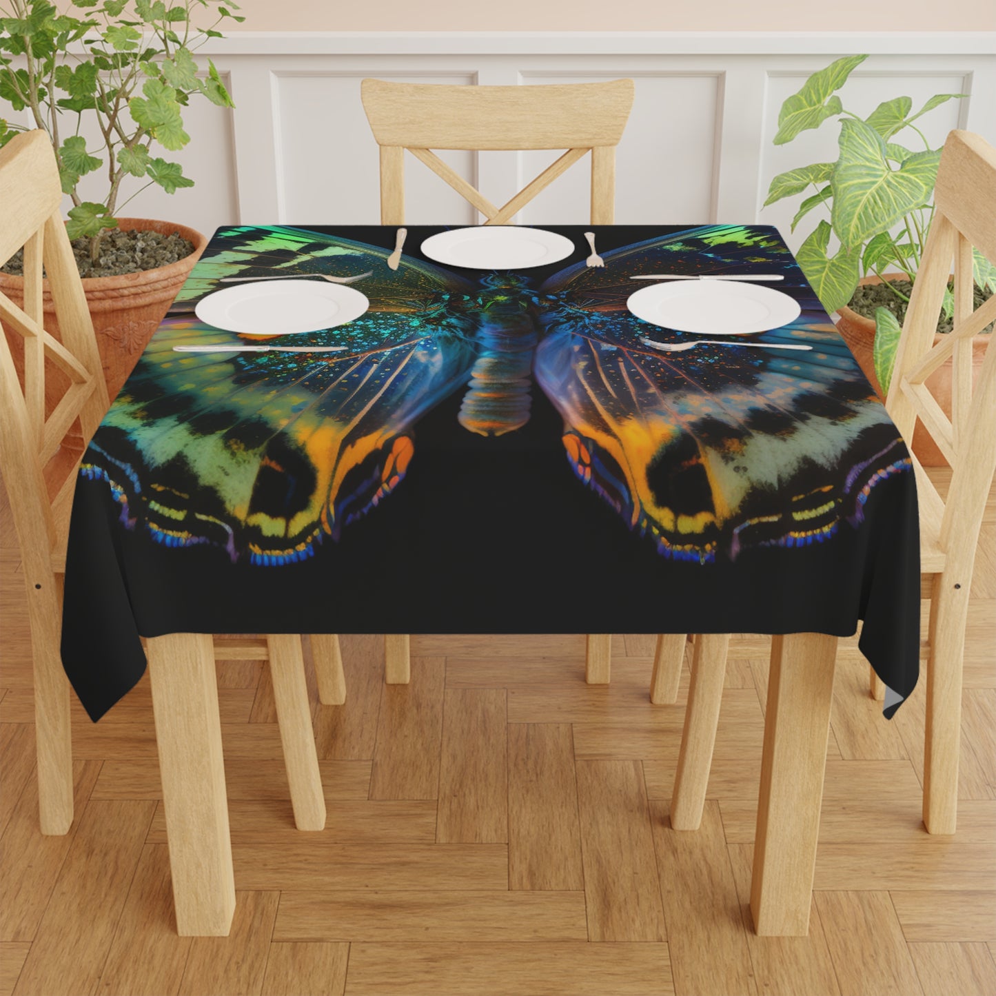 Tablecloth Neon Butterfly Flair 4