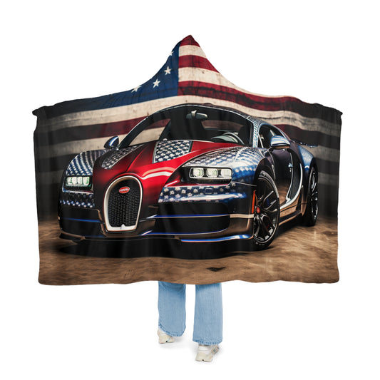 Snuggle Hooded Blanket Bugatti American Flag 1