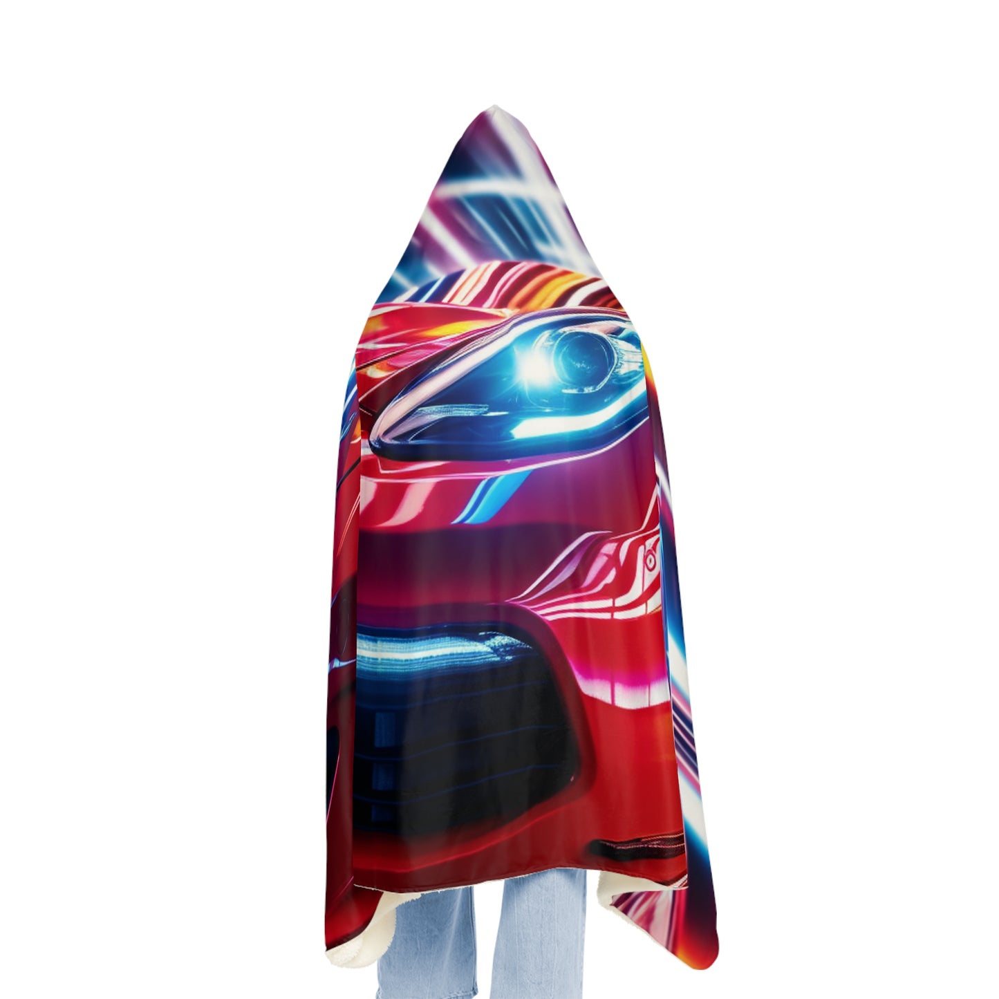 Snuggle Hooded Blanket Macro Flag Ferrari 1