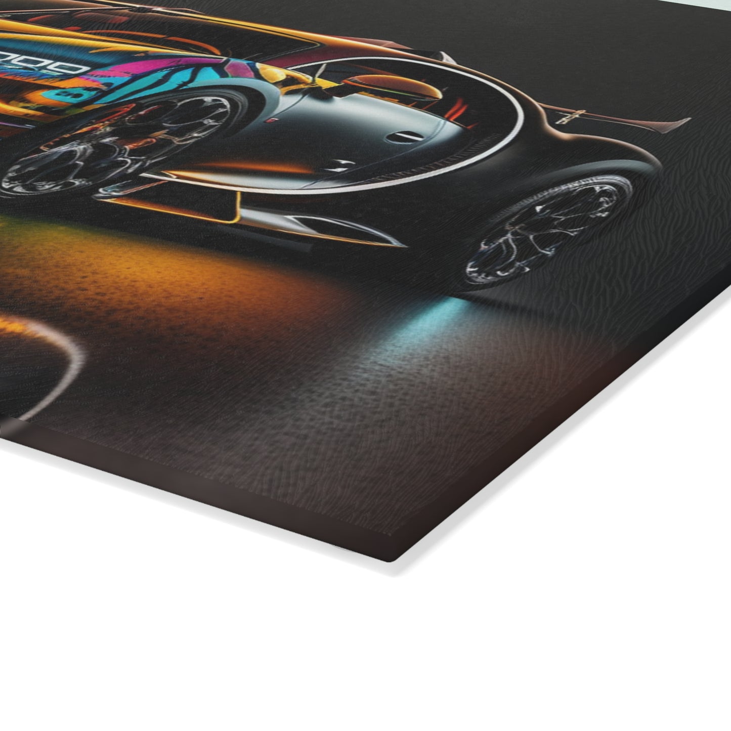 Glass Cutting Board Bugatti Chiron Super 2