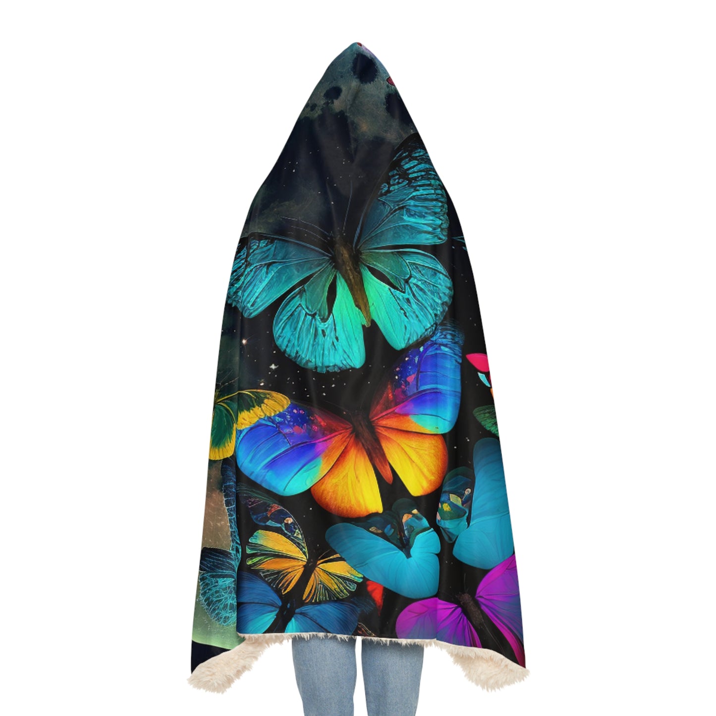 Snuggle Hooded Blanket Moon Butterfly 2