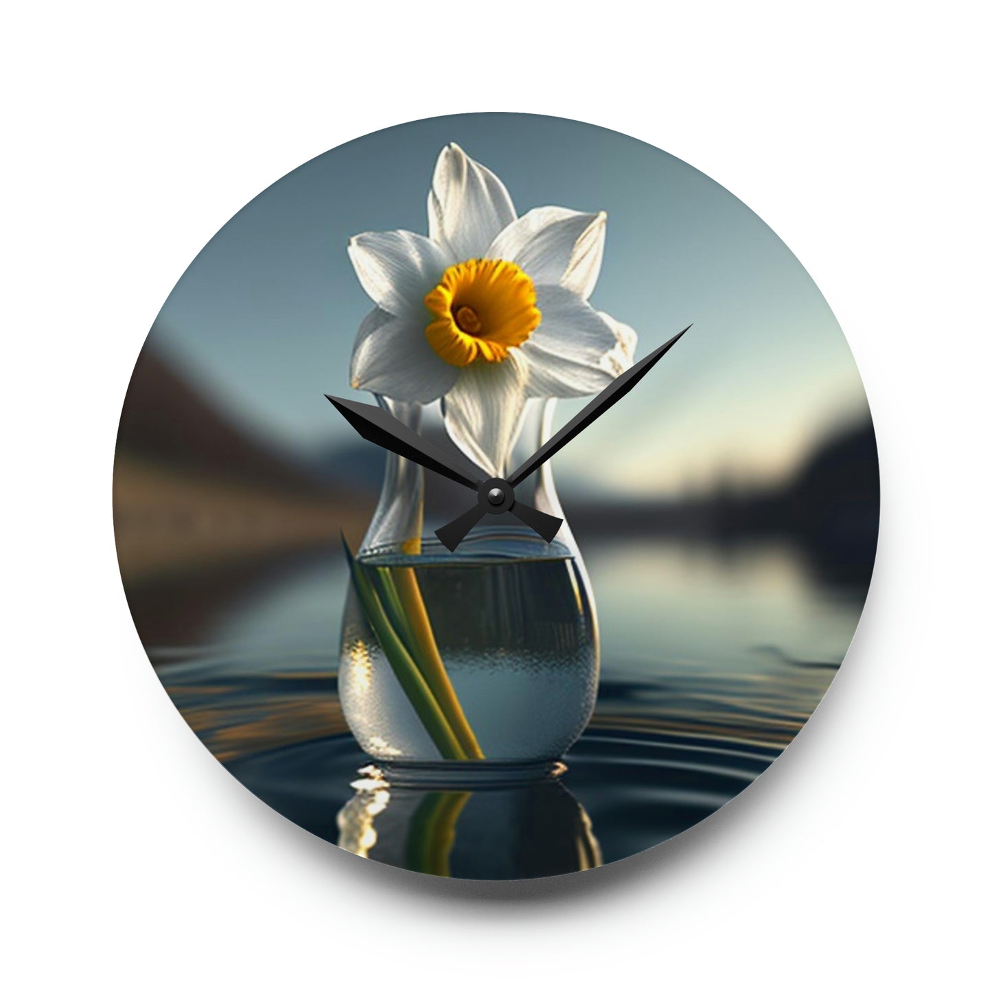 Acrylic Wall Clock Daffodil 3