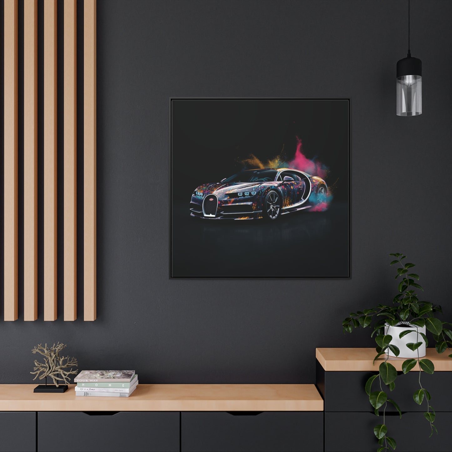 Gallery Canvas Wraps, Square Frame Hyper Bugatti 4
