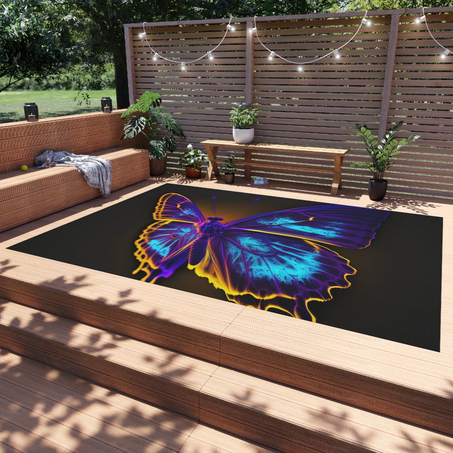 Outdoor Rug  Thermal Butterfly 4