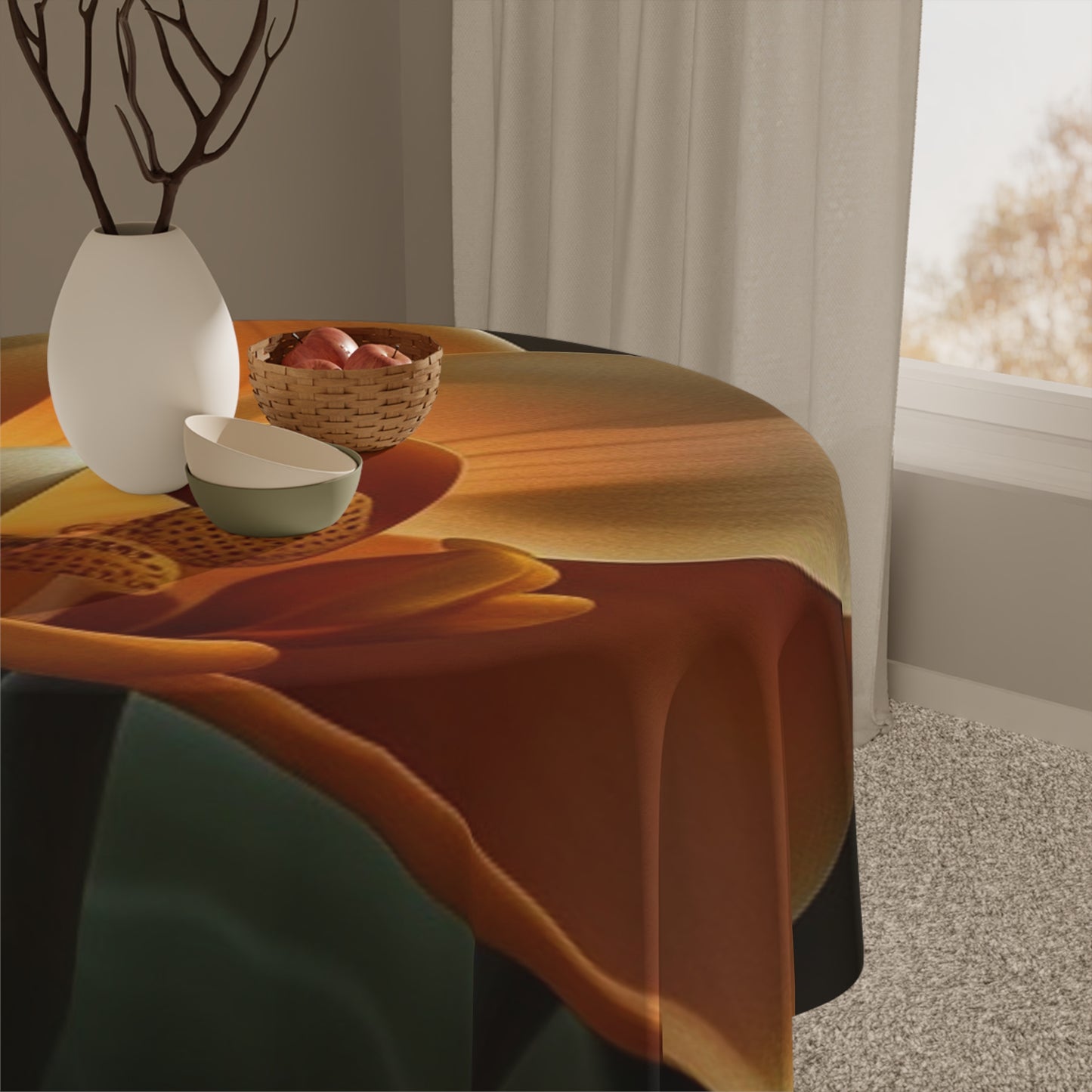 Tablecloth Orange Orchid 4