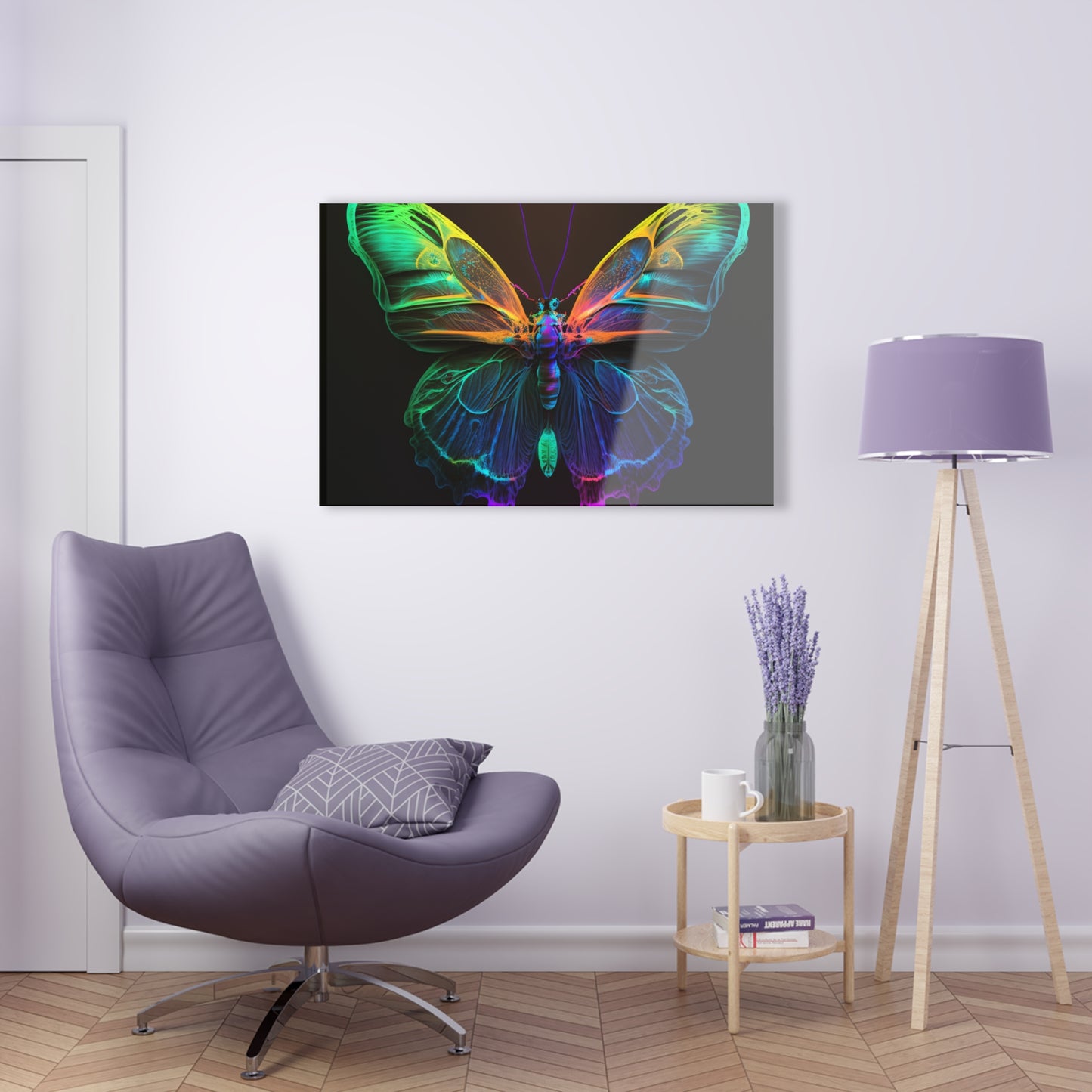 Acrylic Prints Raw Hyper Color Butterfly 3