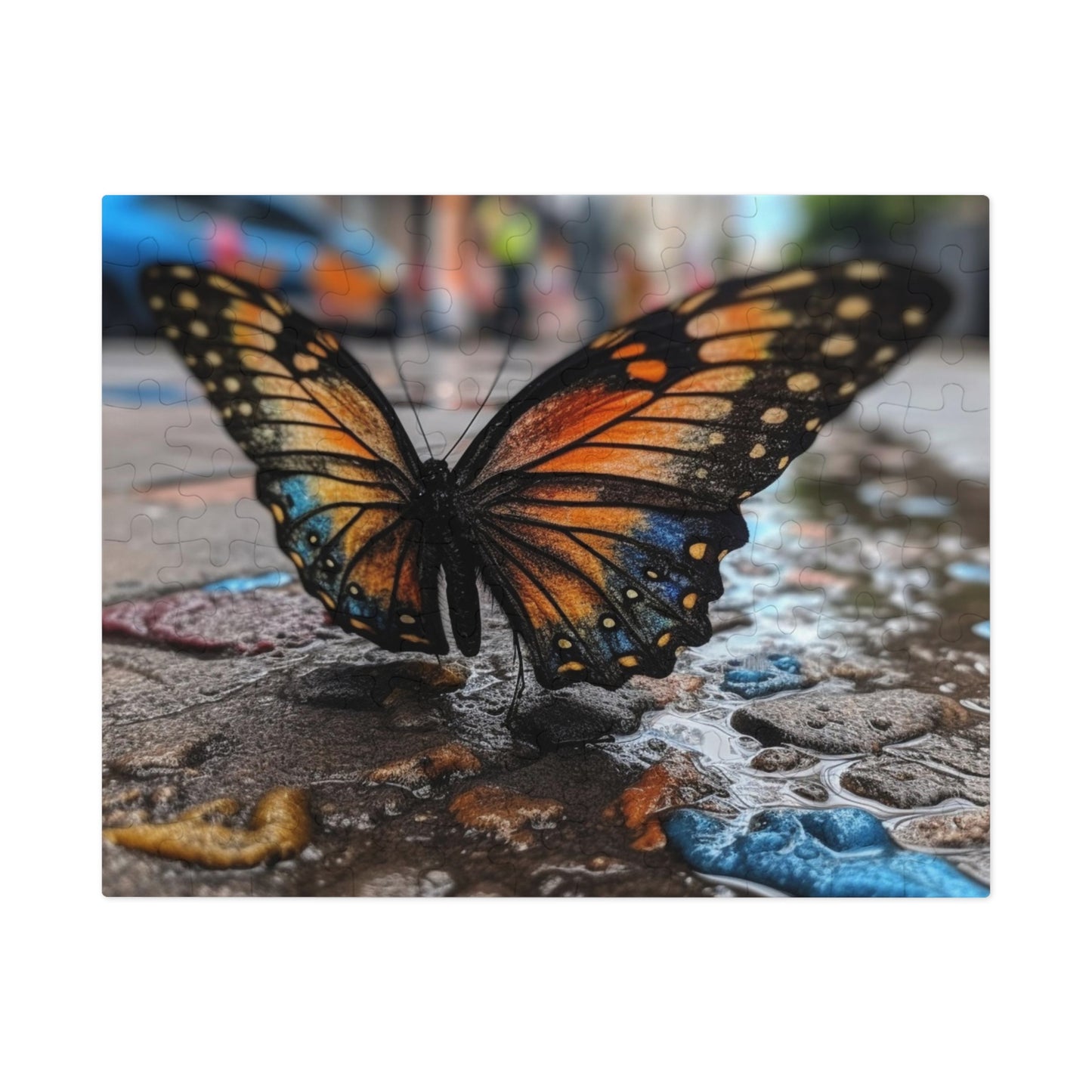 Jigsaw Puzzle (30, 110, 252, 500,1000-Piece) Water Butterfly Street 4