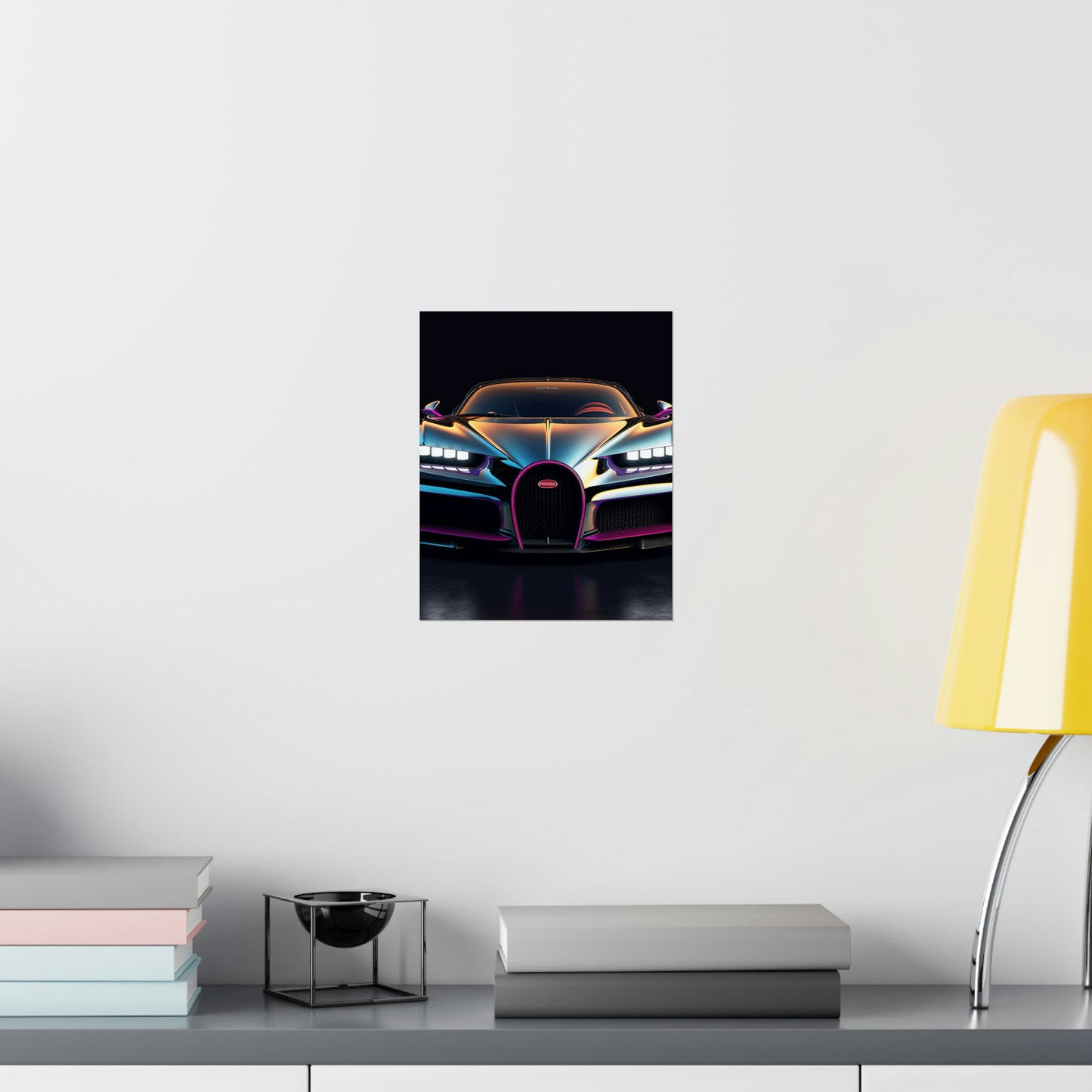 Premium Matte Vertical Posters Hyper Bugatti Chiron 1