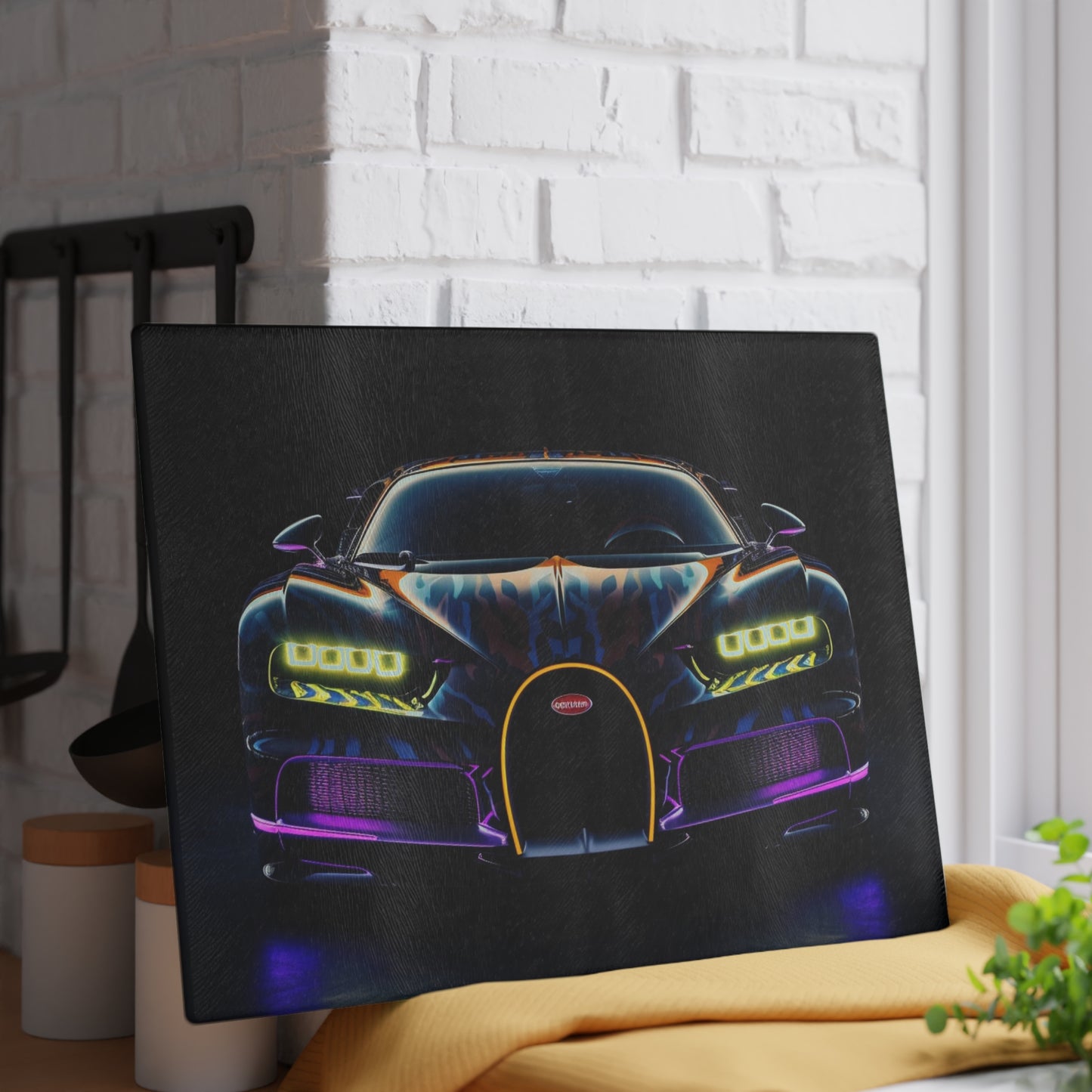 Glass Cutting Board Hyper Bugatti Chiron 3