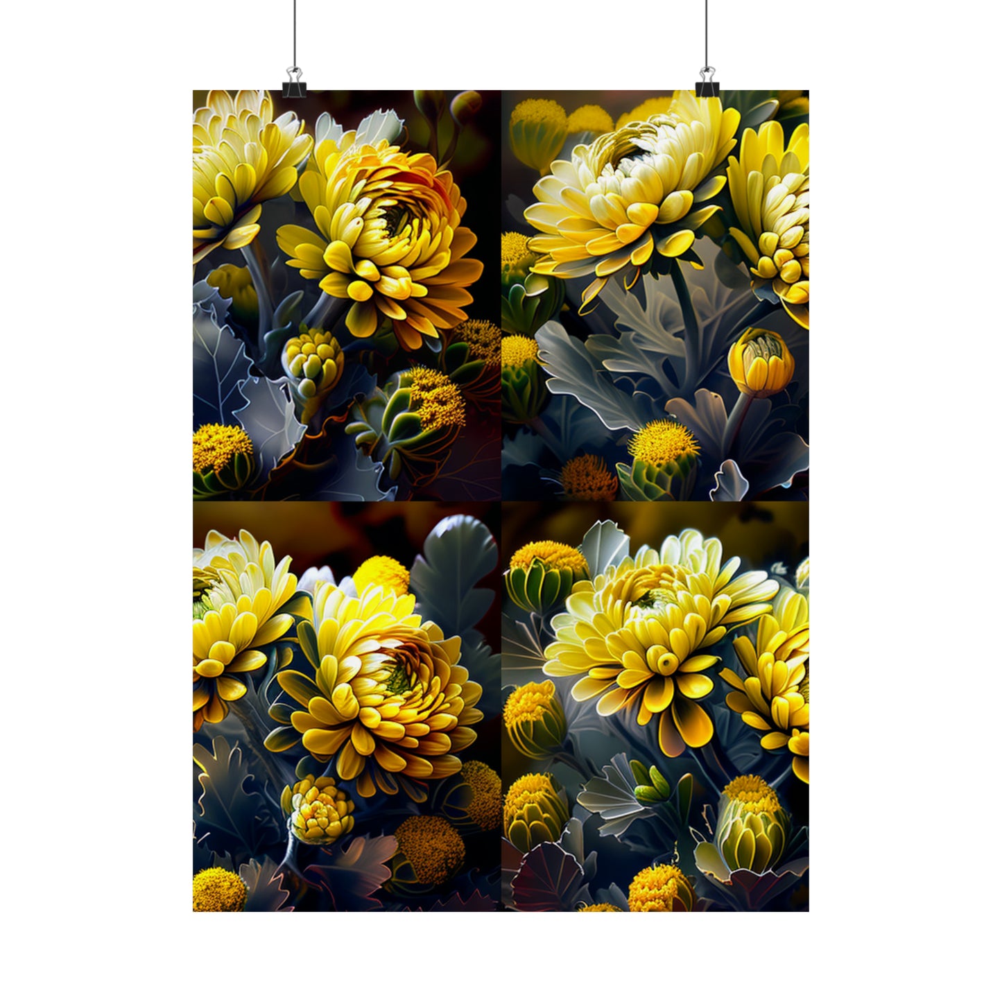 Premium Matte Vertical Posters Yellow Hermosas Flores Amarillas 5