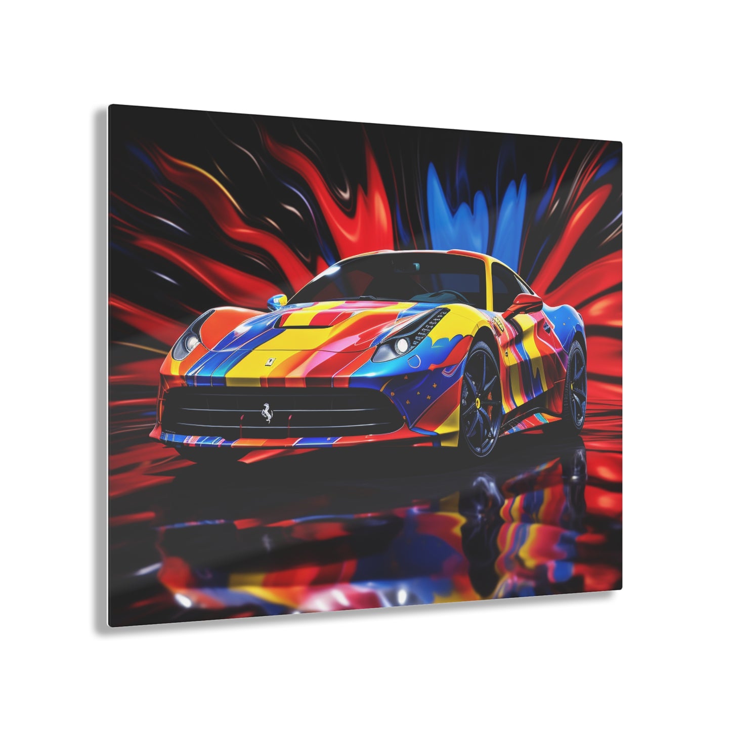 Acrylic Prints Hyper Colorfull Ferrari 1