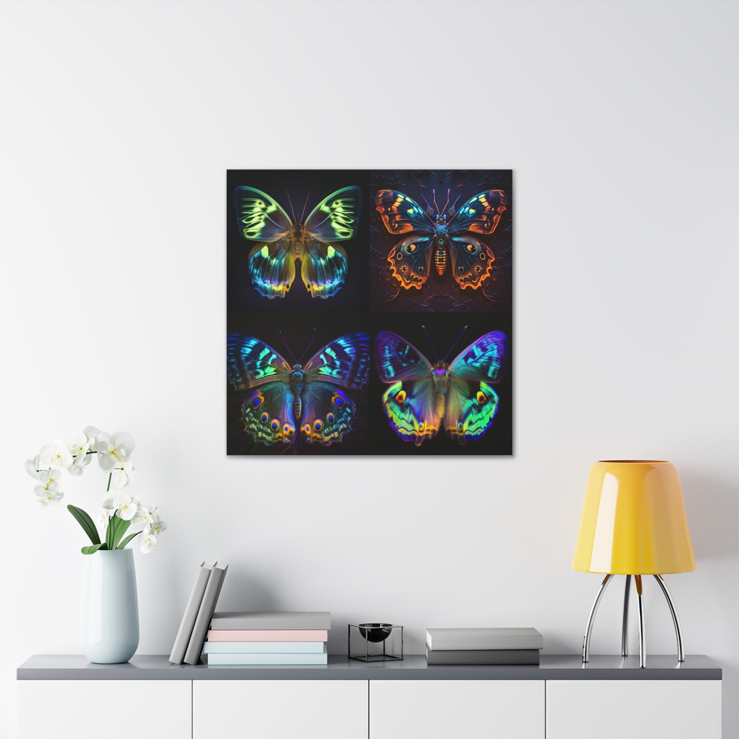 Canvas Gallery Wraps Neon Hue Butterfly 5