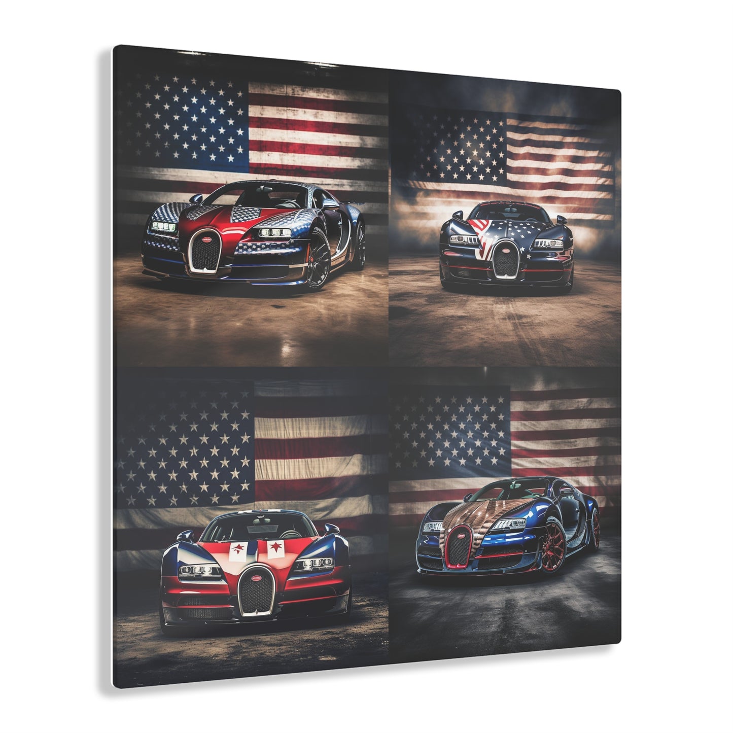 Acrylic Prints Bugatti American Flag 5