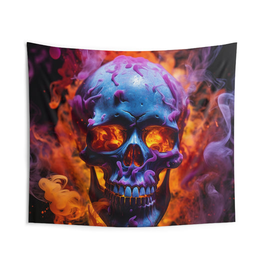 Indoor Wall Tapestries Macro Skull 3