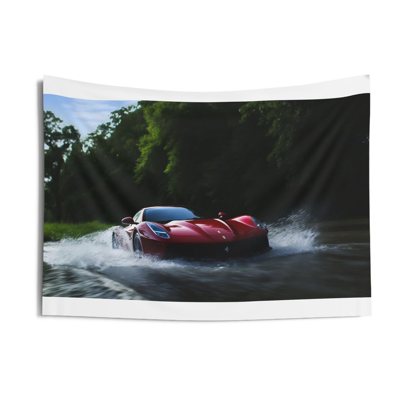 Indoor Wall Tapestries Water Ferrari Splash 1