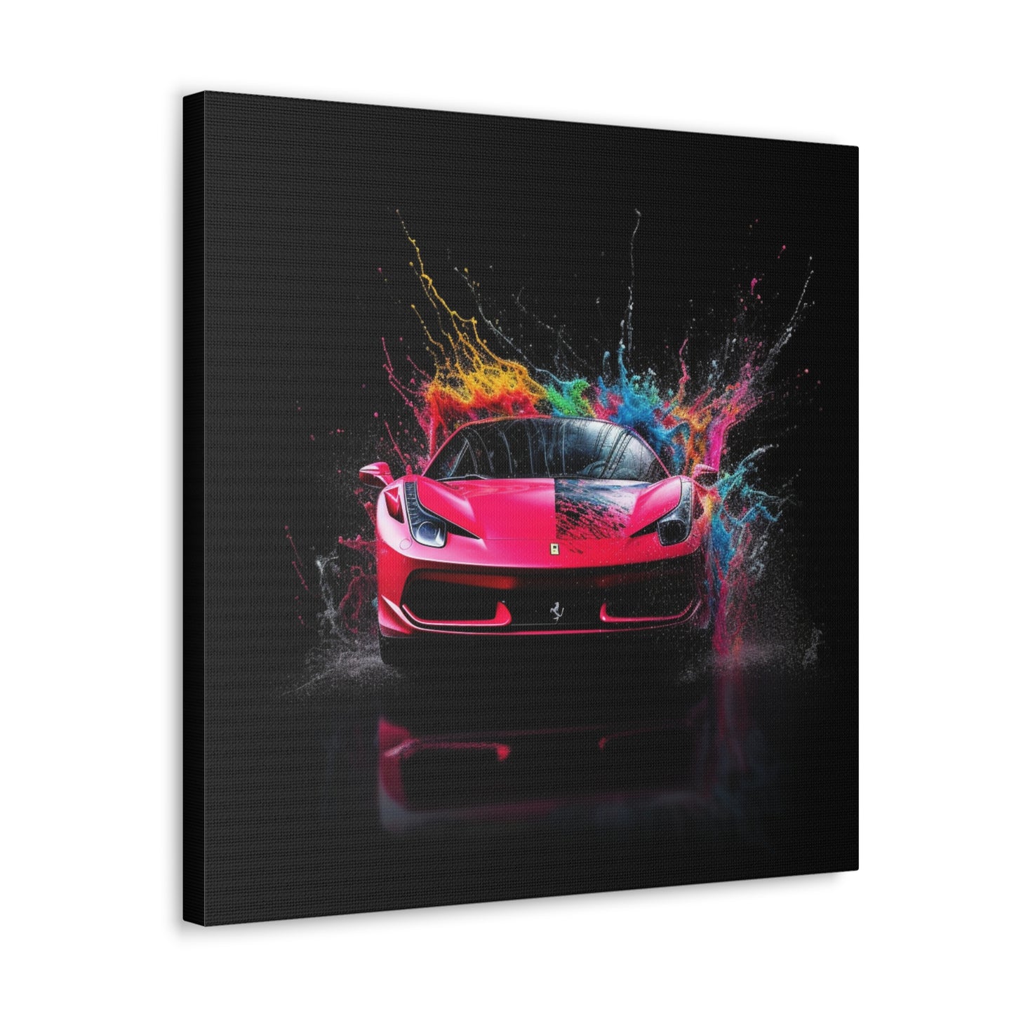 Canvas Gallery Wraps Ferrari Water Splash 2