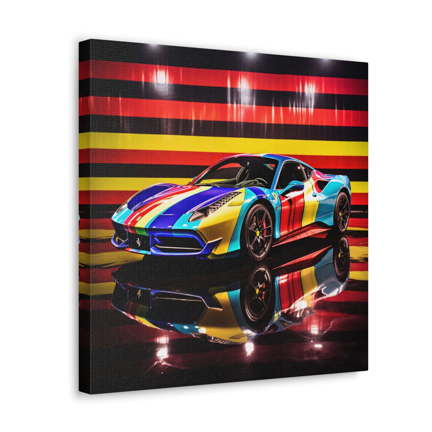 Canvas Gallery Wraps Hyper Colorfull Ferrari 2