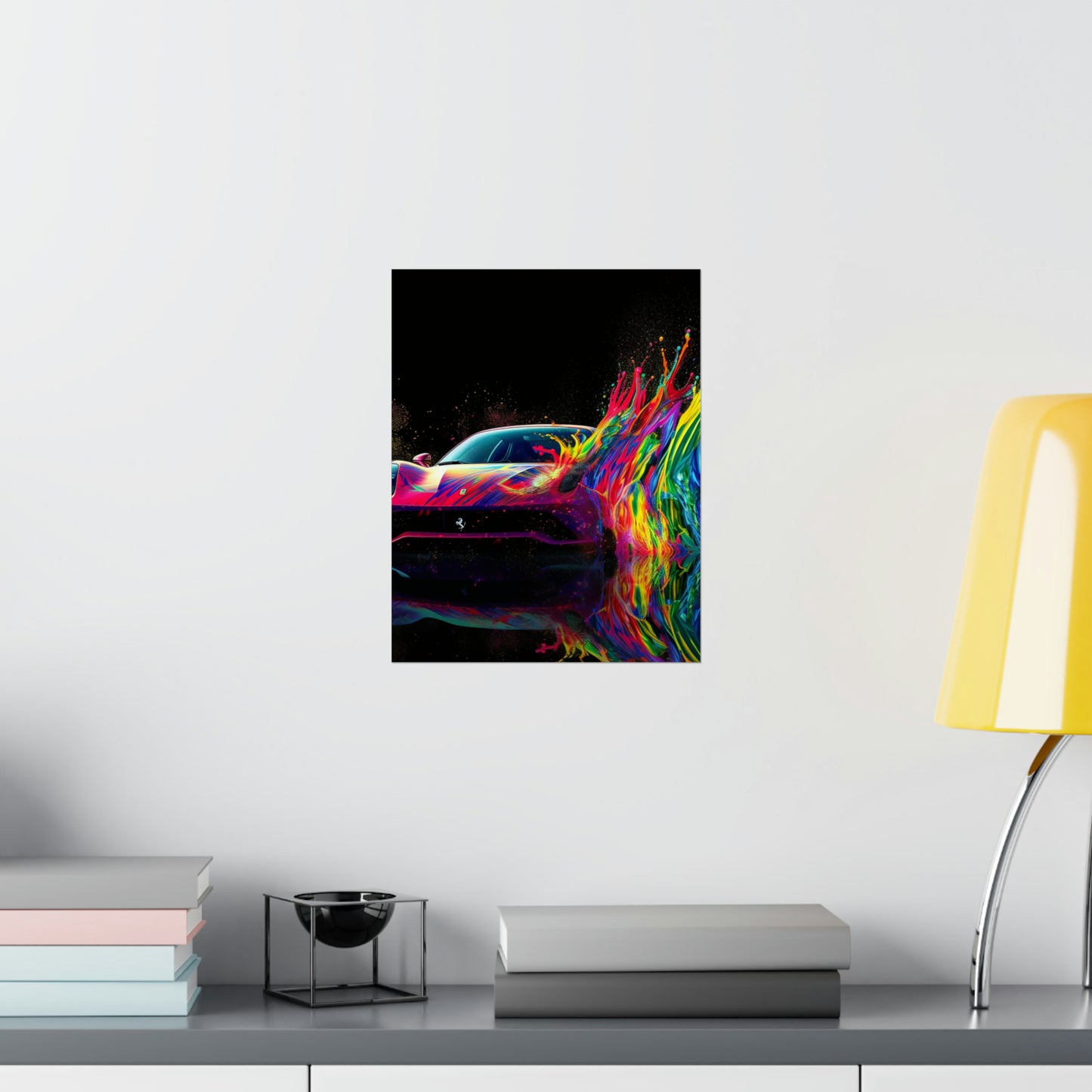 Premium Matte Vertical Posters Ferrari Fusion Water 3