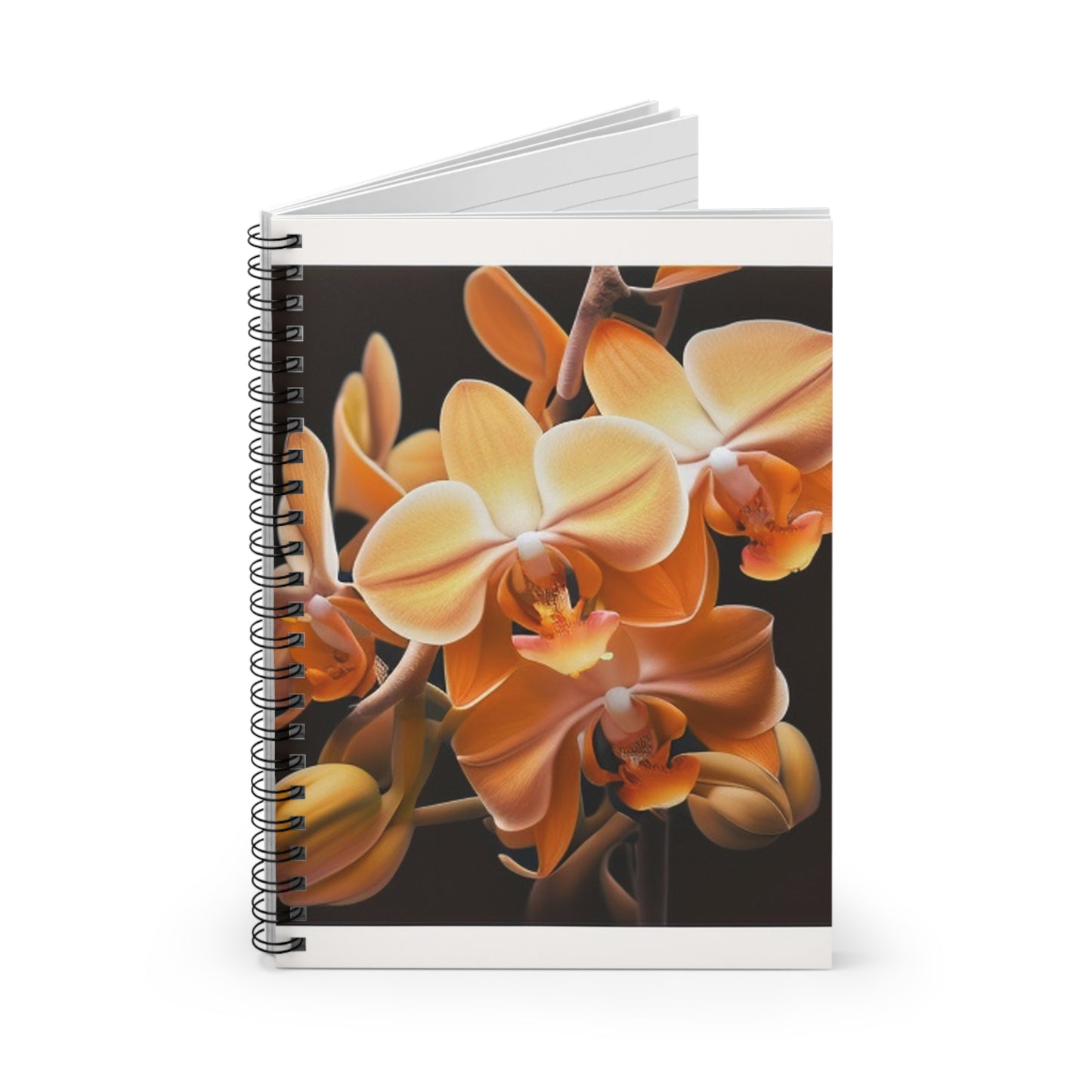 Spiral Notebook - Ruled Line orchid pedals 1