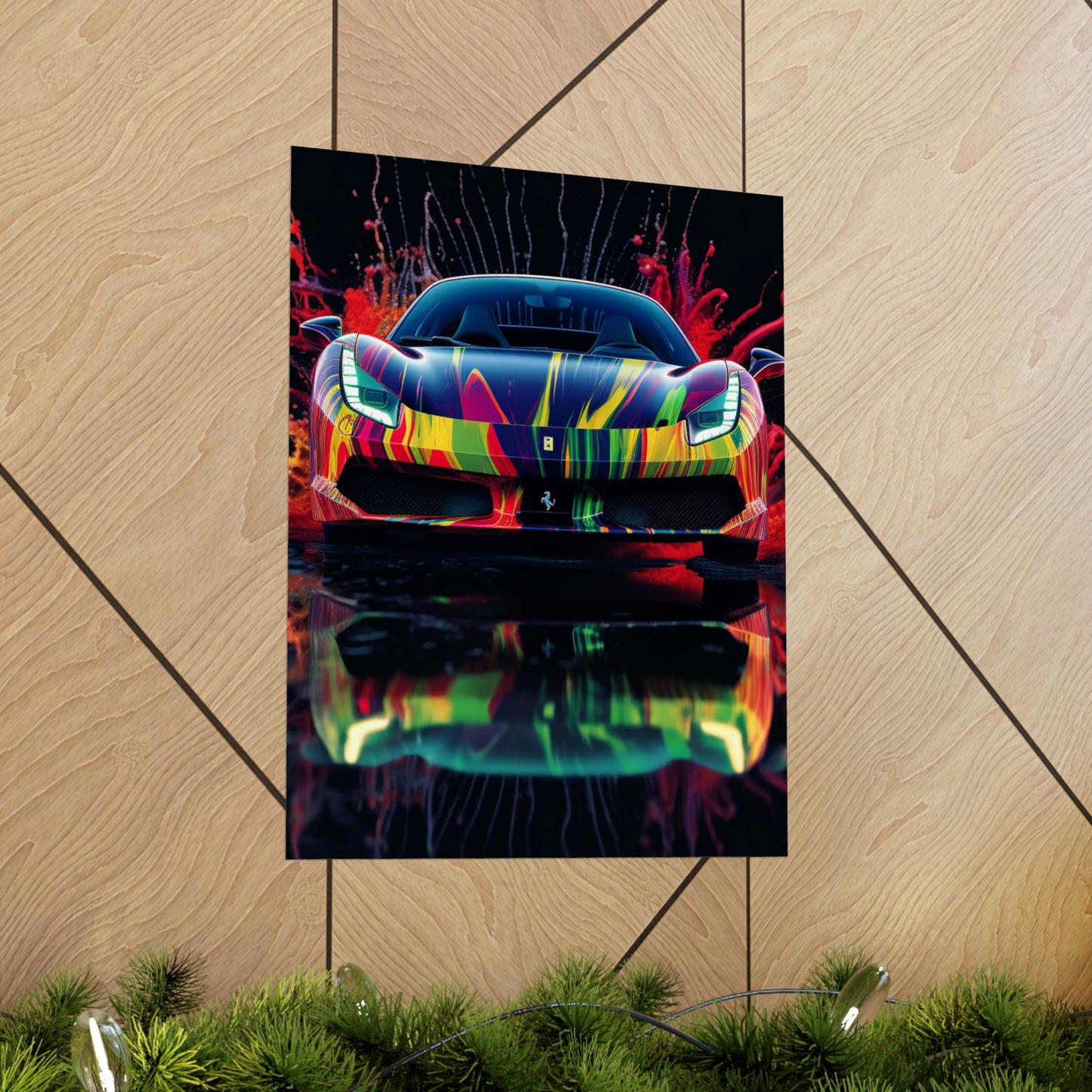 Premium Matte Vertical Posters Ferrari Fusion Water 1