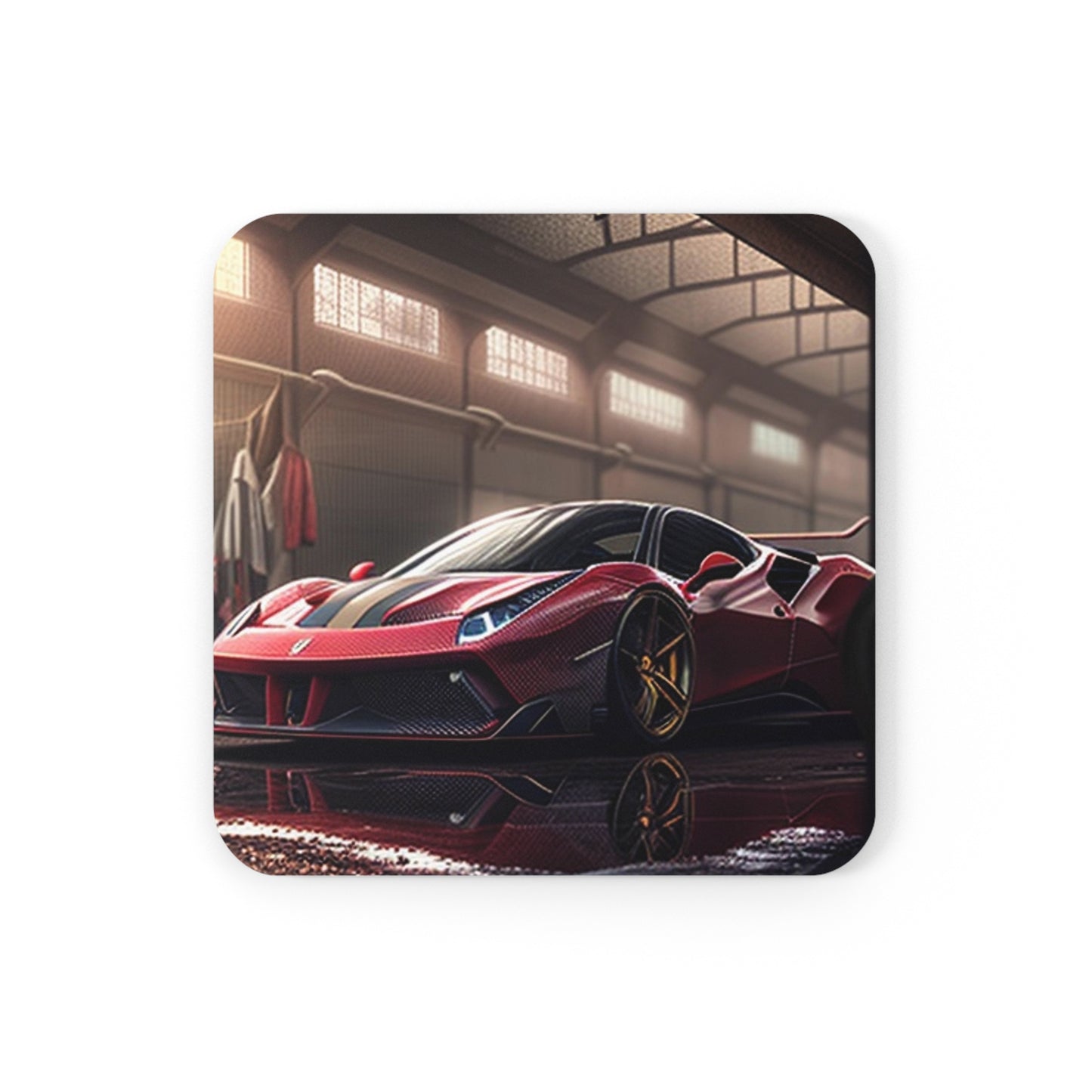 Corkwood Coaster Set Ferrari Hyper 4