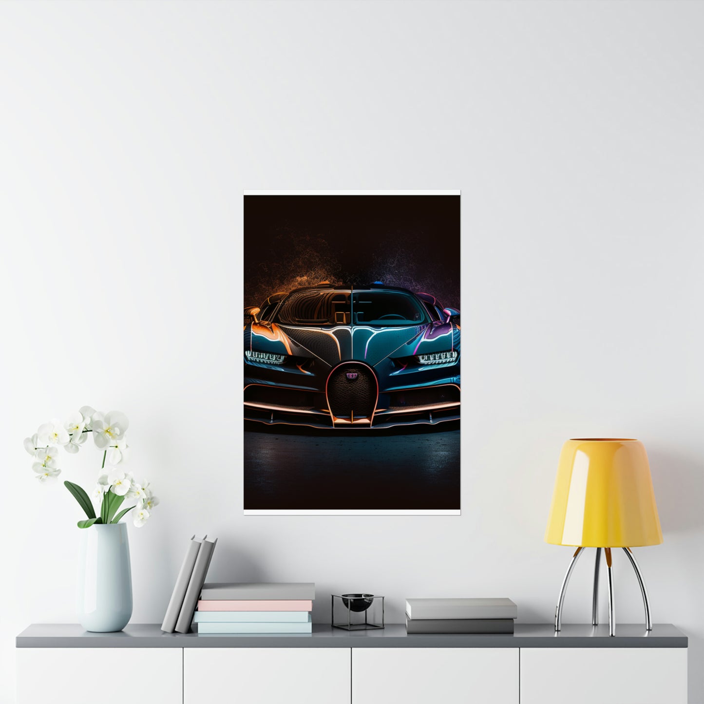 Premium Matte Vertical Posters Bugatti Chiron Super 3