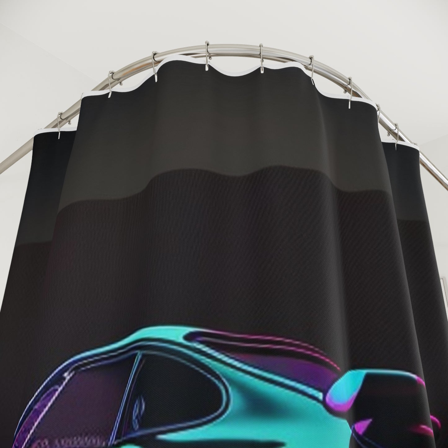 Polyester Shower Curtain Porsche Purple 2
