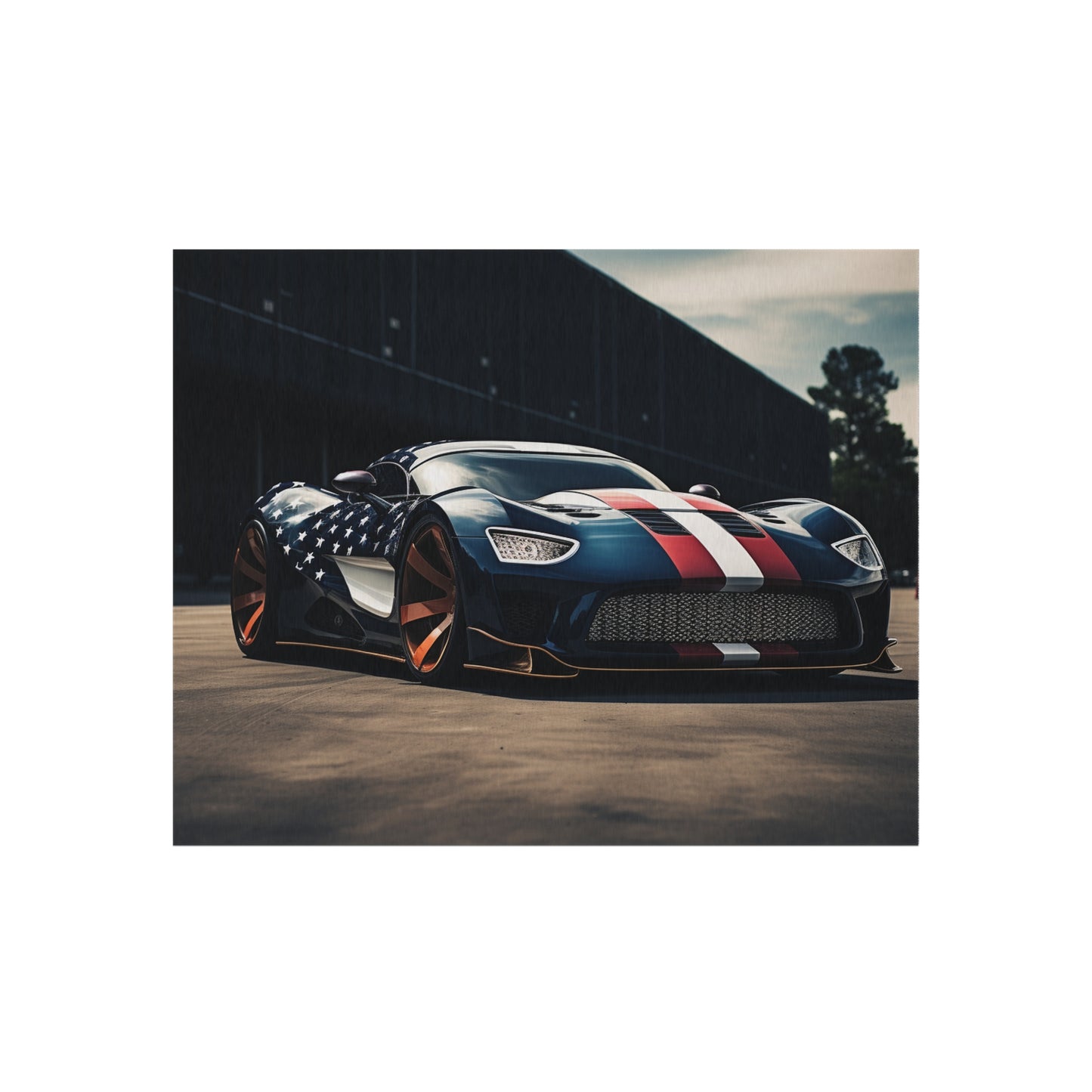 Outdoor Rug  Bugatti Flag American 2