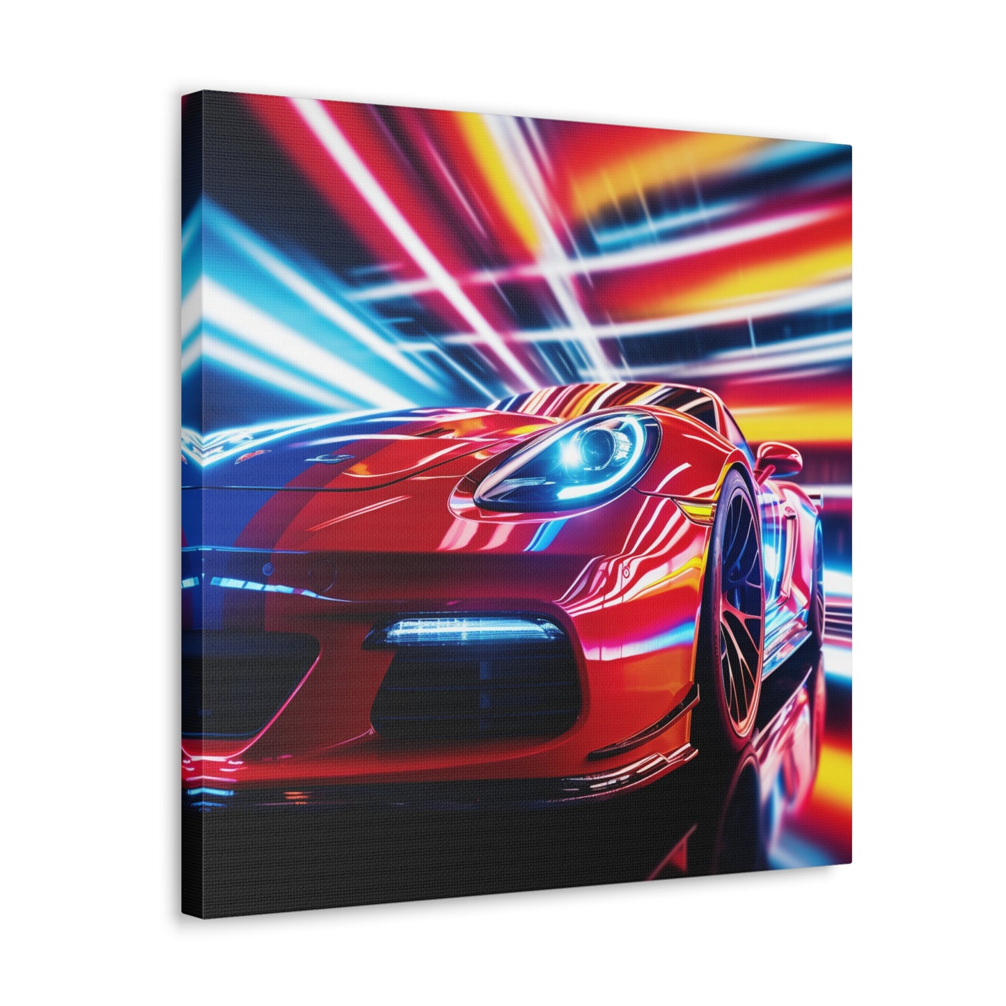 Canvas Gallery Wraps Macro Flag Ferrari 1