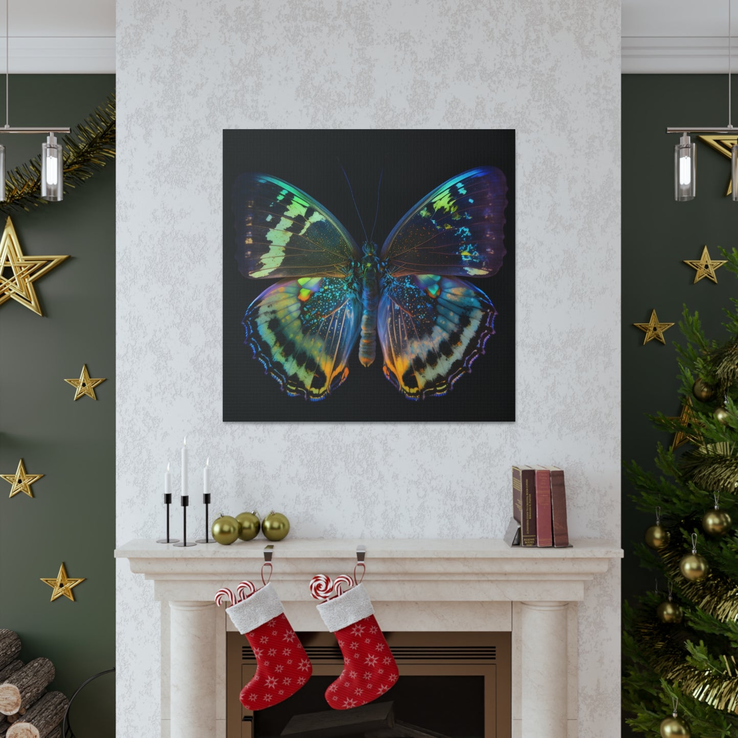 Canvas Gallery Wraps Neon Butterfly Flair 4