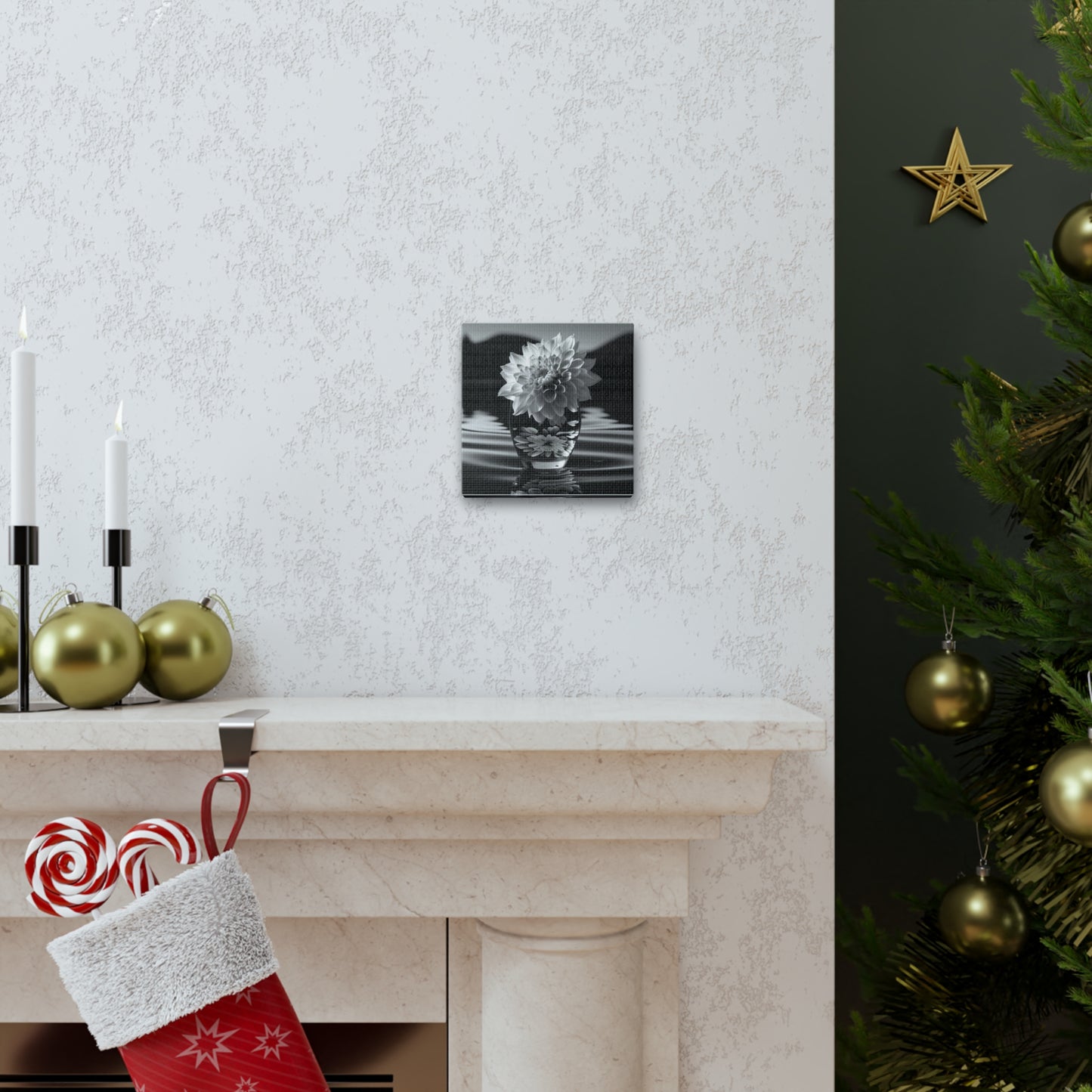 Canvas Gallery Wraps White Dahlia 4