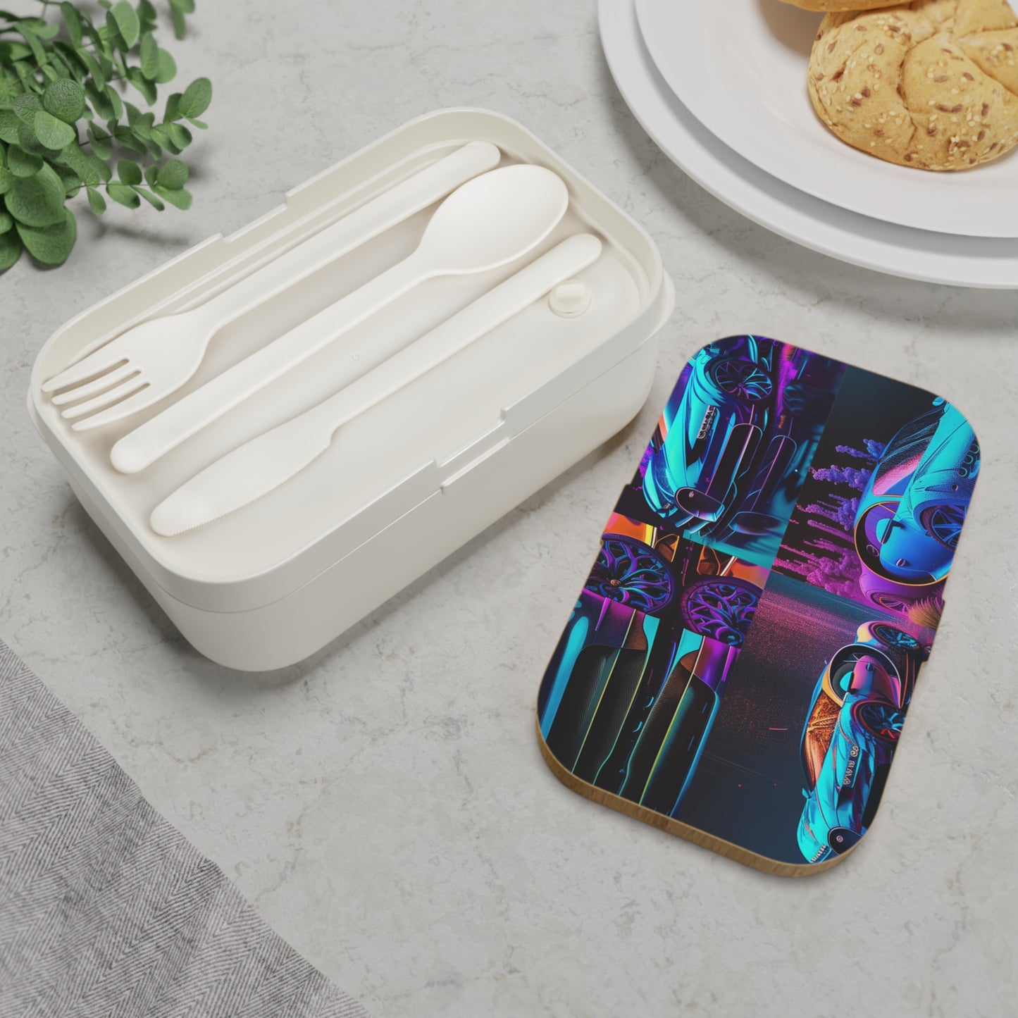 Bento Lunch Box Bugatti Neon Chiron 5
