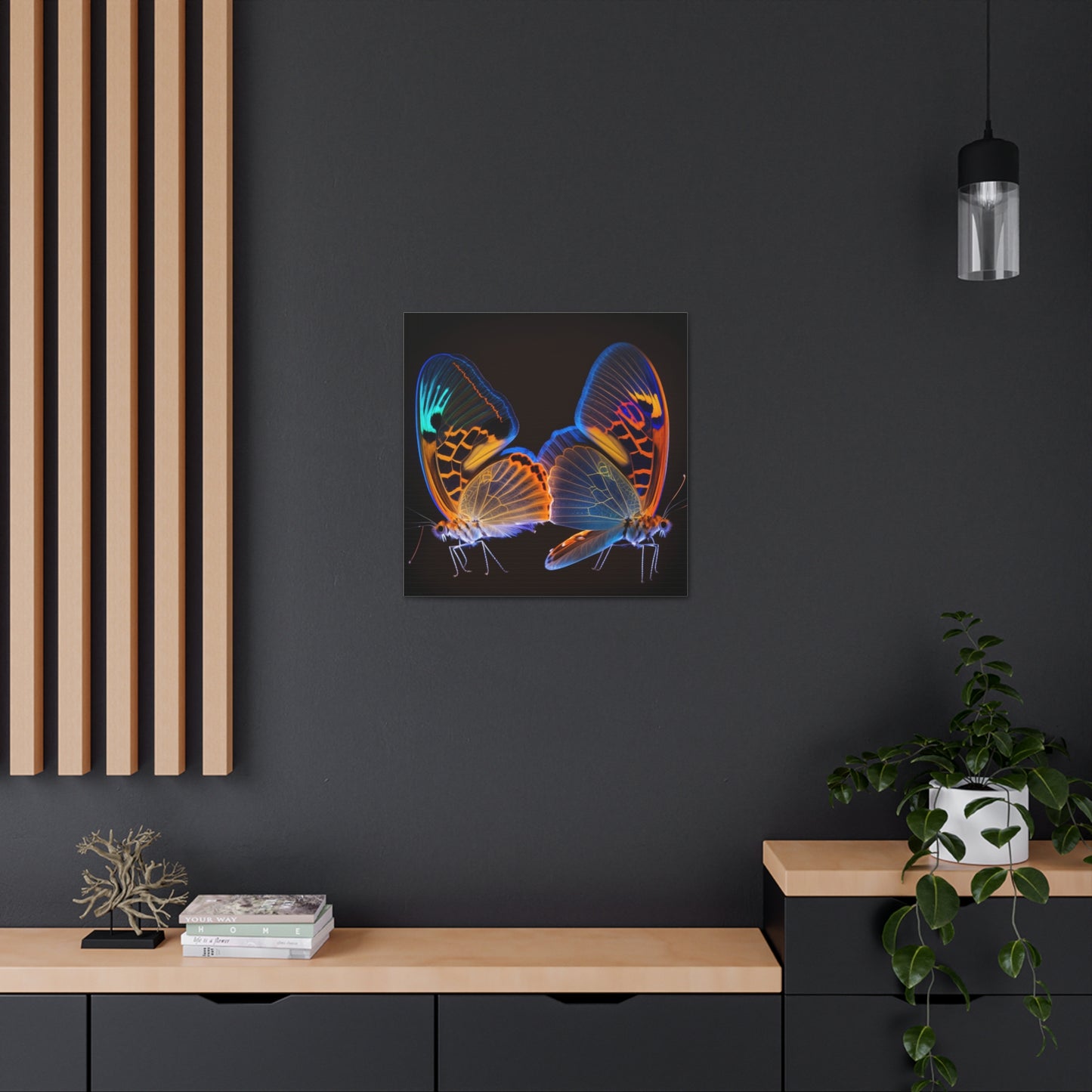 Canvas Gallery Wraps Neon Glo Butterfly 2