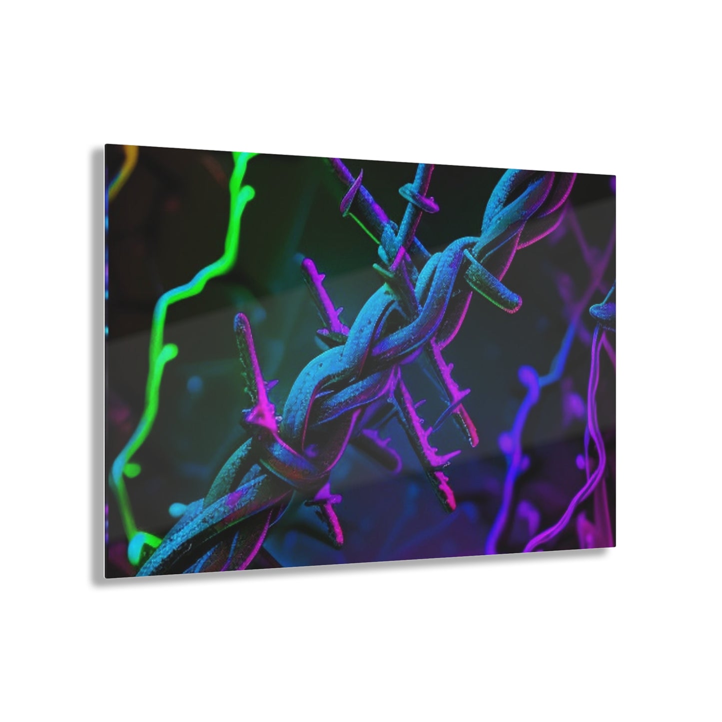 Acrylic Prints Macro Neon Barbs 4
