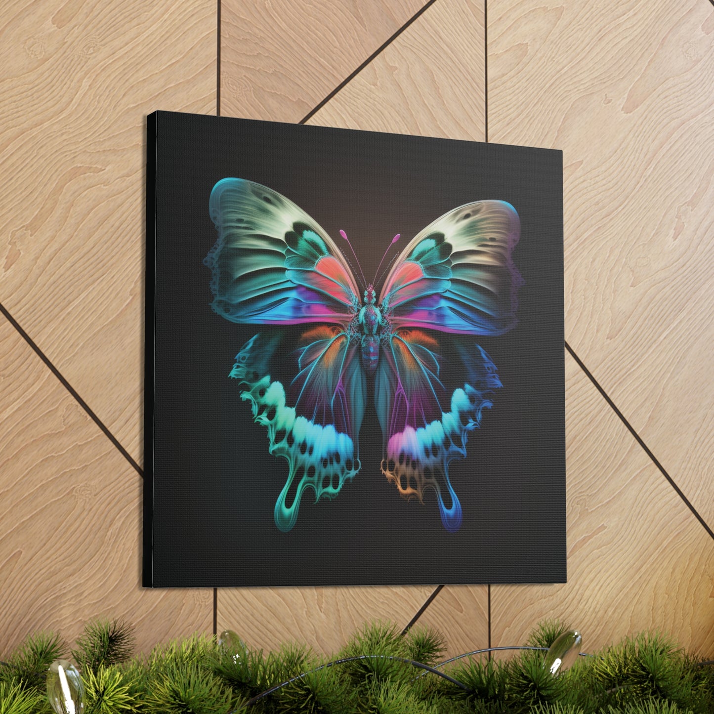 Canvas Gallery Wraps Raw Hyper Color Butterfly 2