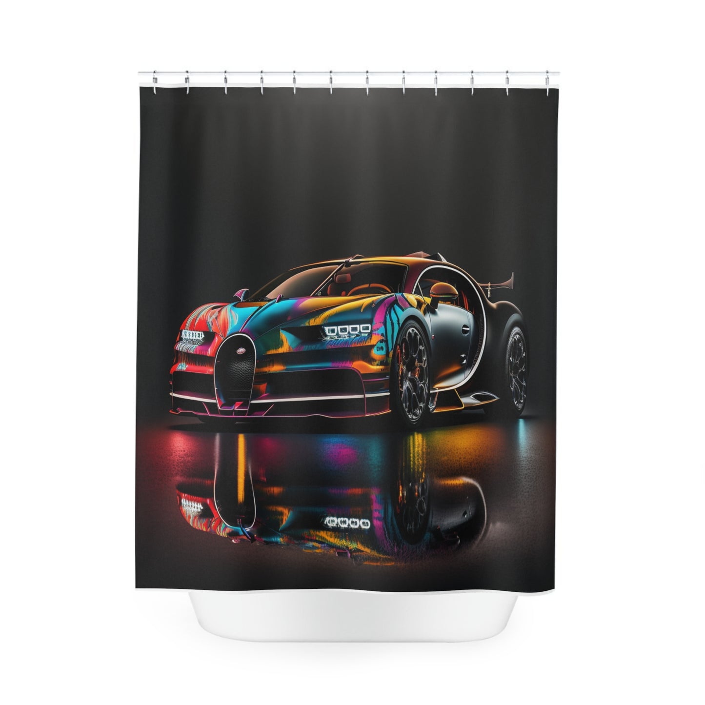 Polyester Shower Curtain Bugatti Chiron Super 2