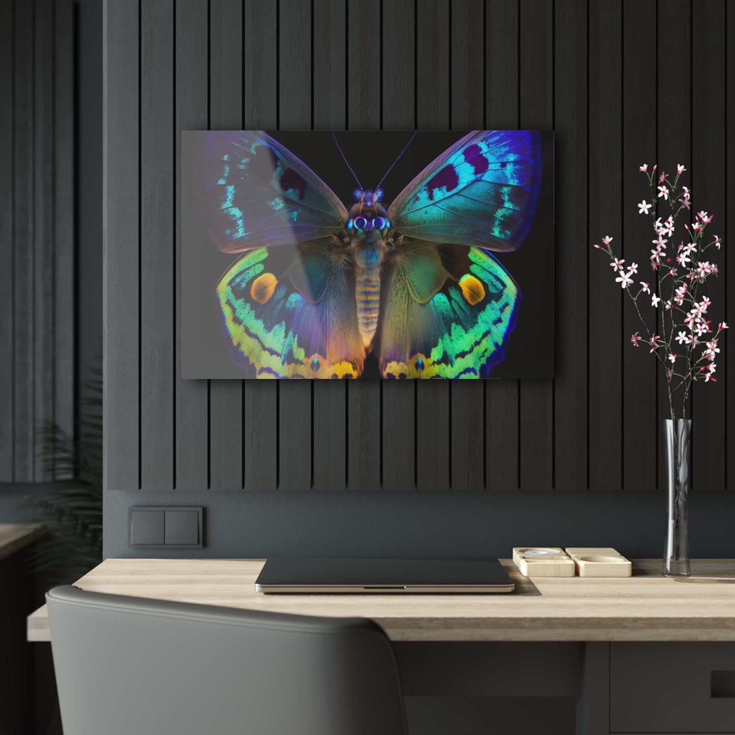 Acrylic Prints Neon Hue Butterfly 4