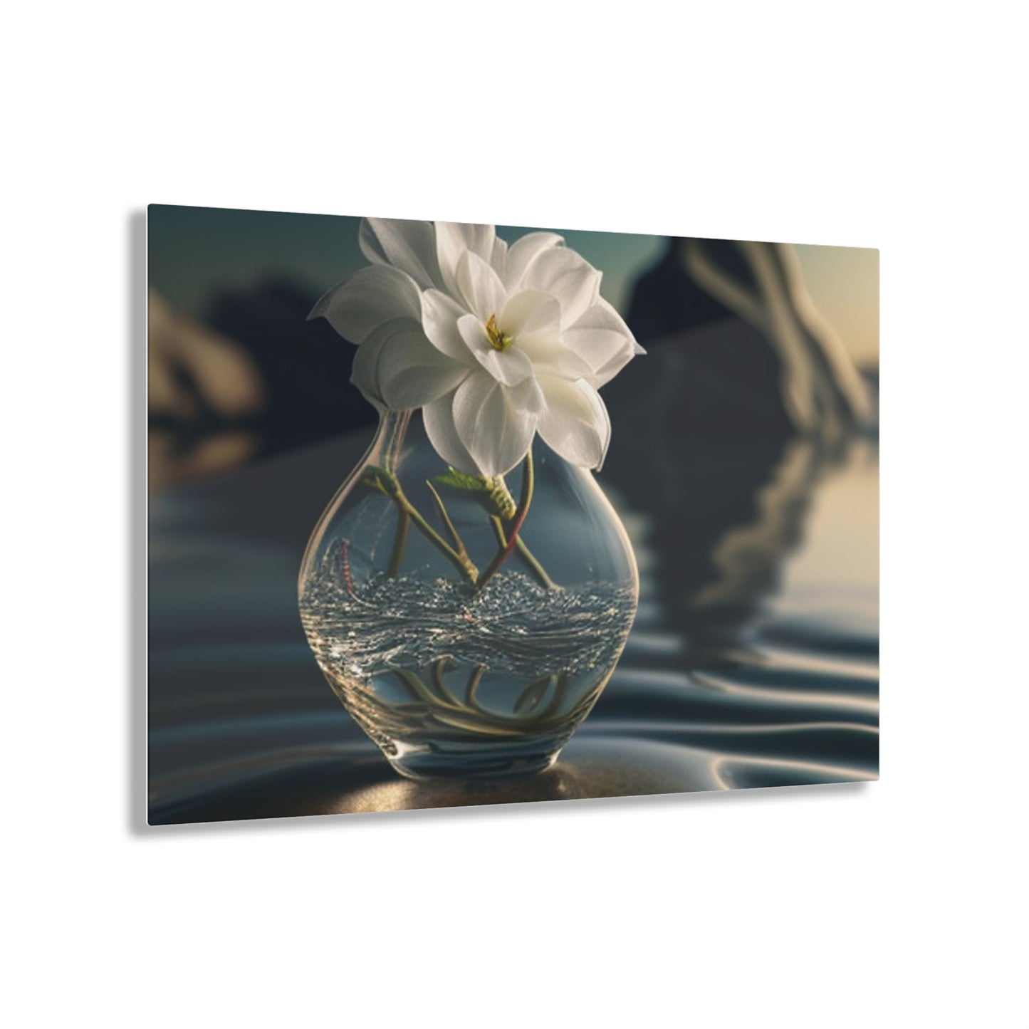 Acrylic Prints Jasmine glass vase 4