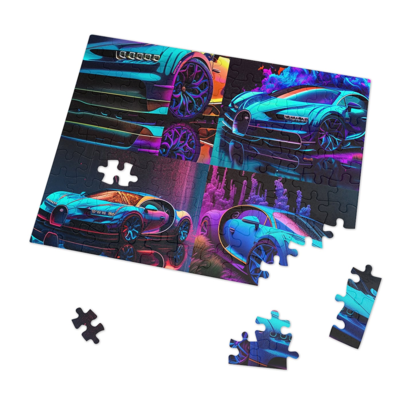Jigsaw Puzzle (30, 110, 252, 500,1000-Piece) Bugatti Neon Chiron 5