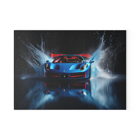 Glass Cutting Board Ferrari Water Splash 1